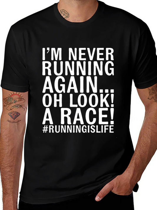 Camiseta Divertida Running is Life