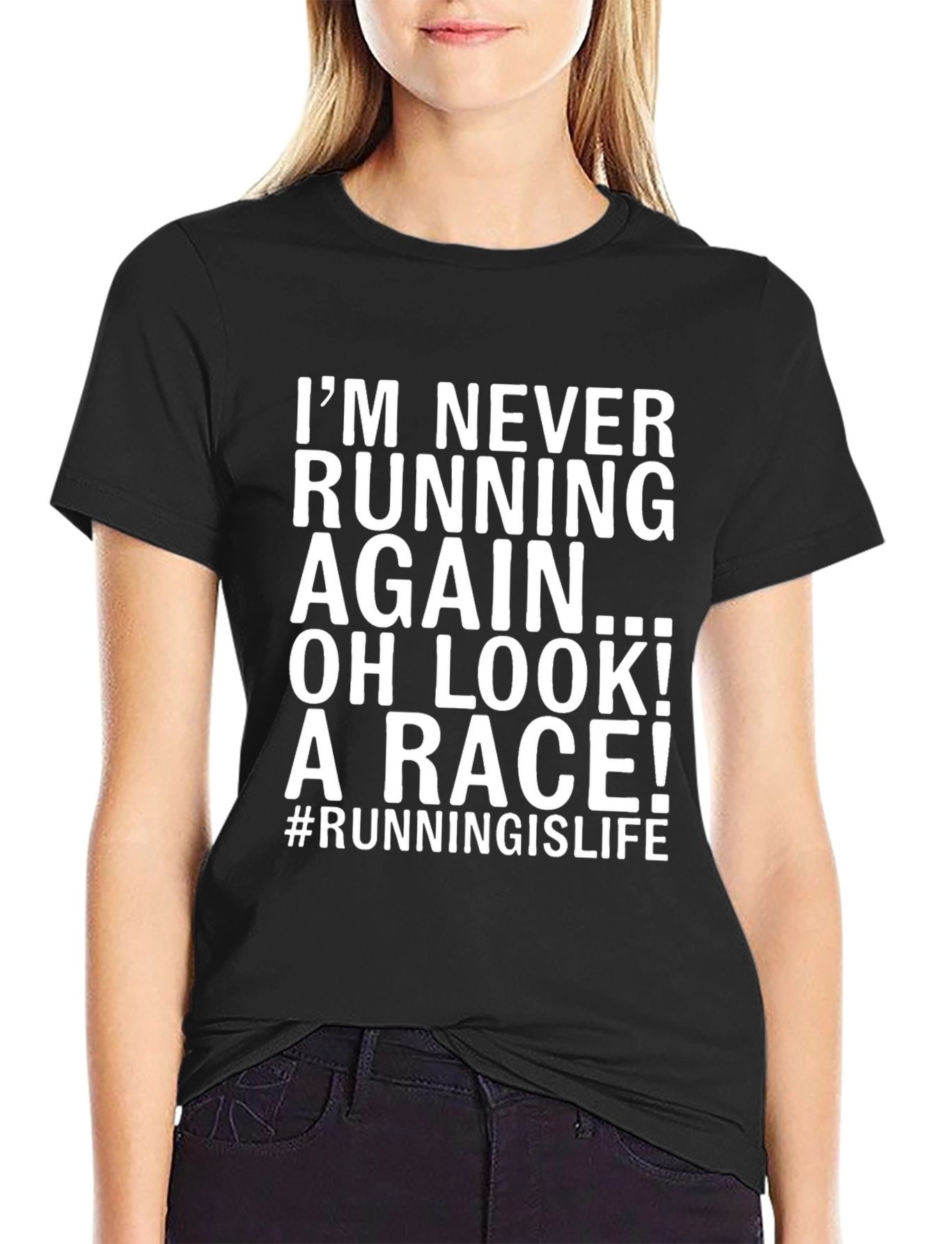 Camiseta Divertida Running is Life