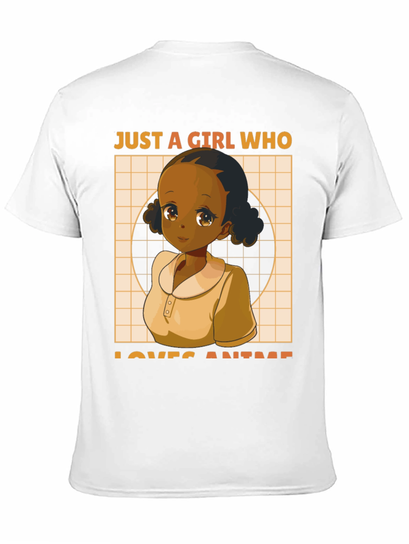 Camiseta Negra Anime Girl