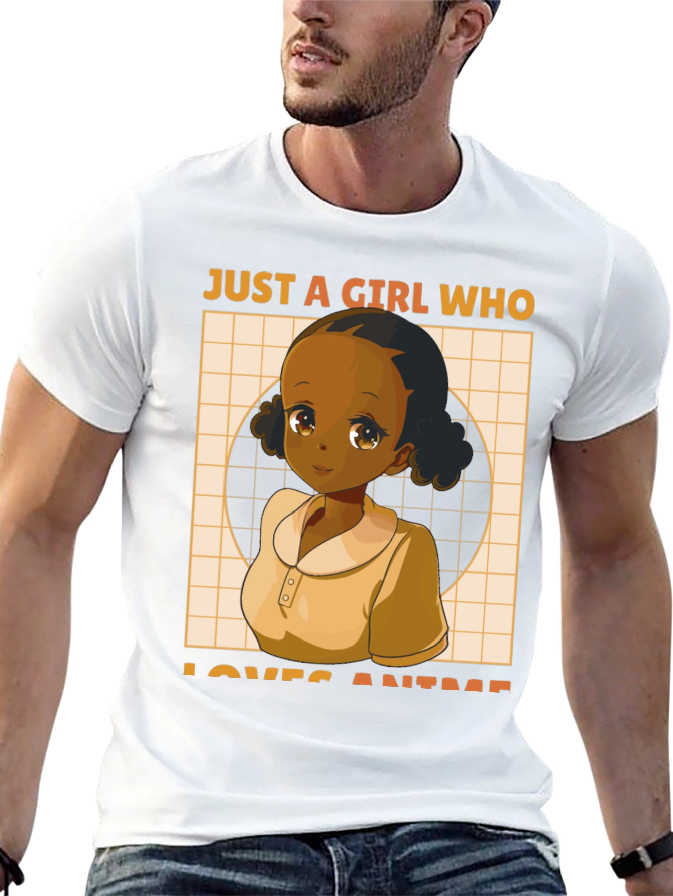 Camiseta Negra Anime Girl