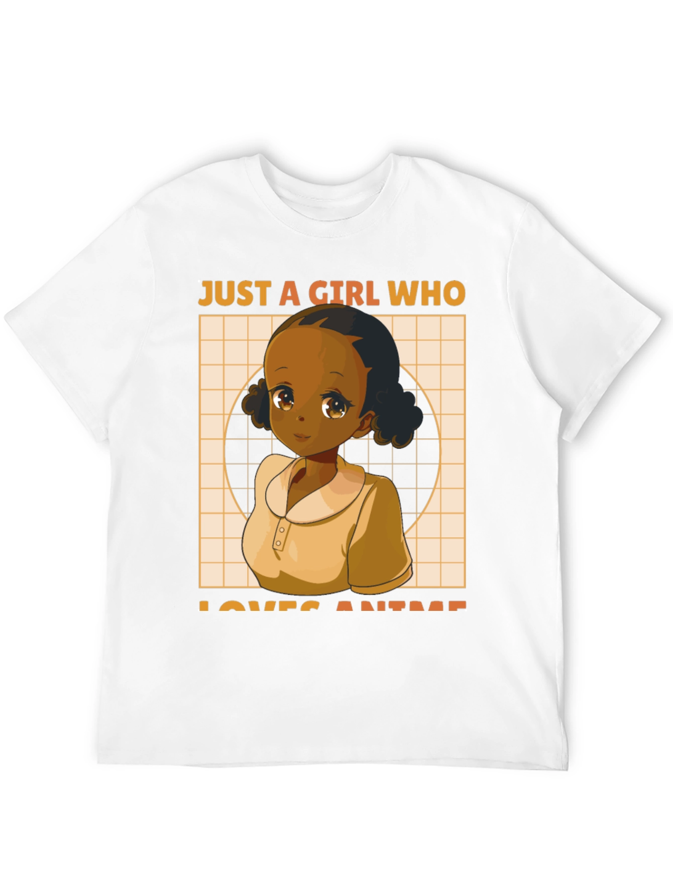 Camiseta Negra Anime Girl