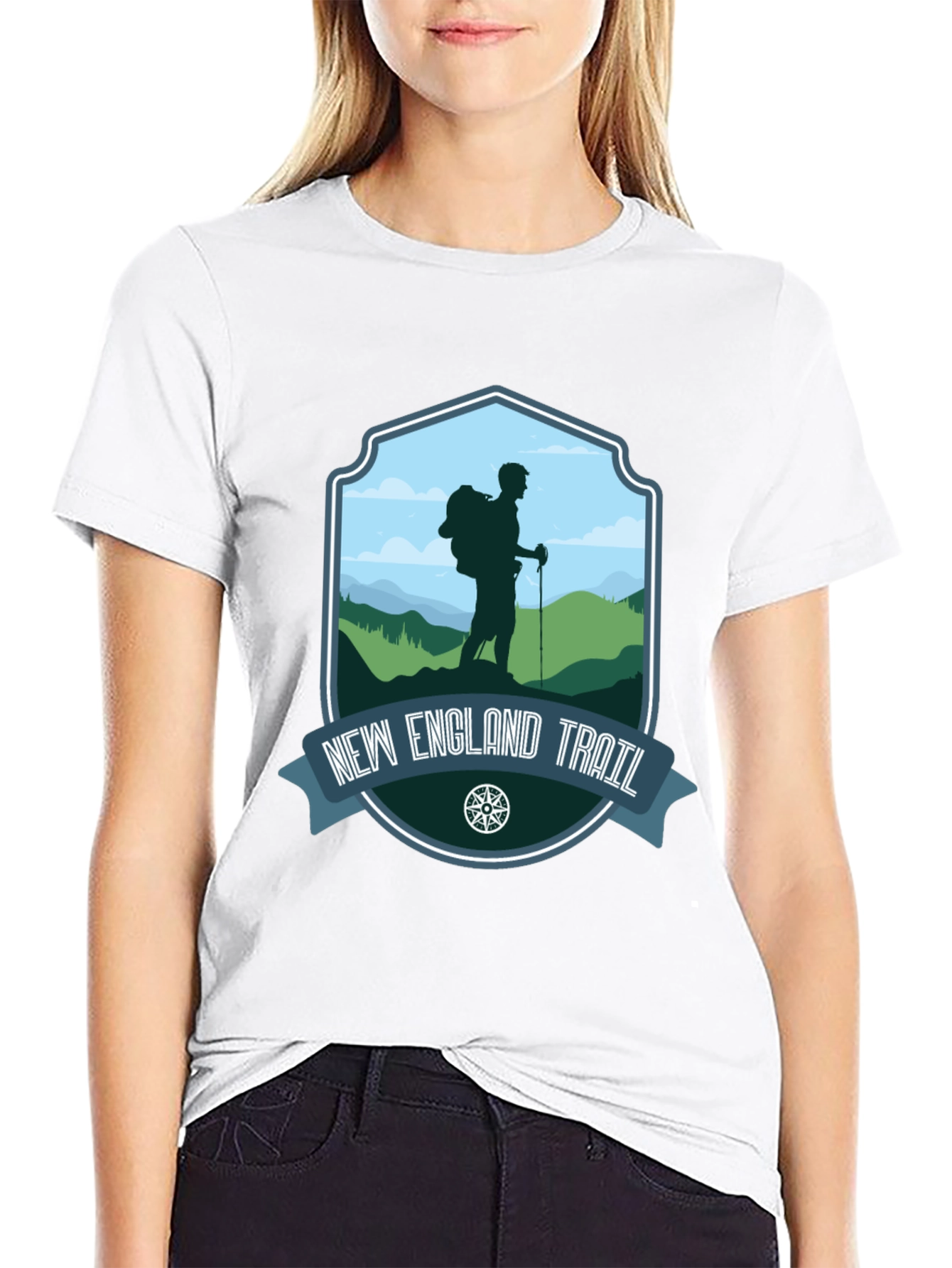 Camiseta New England Trail para Aventura al Aire Libre