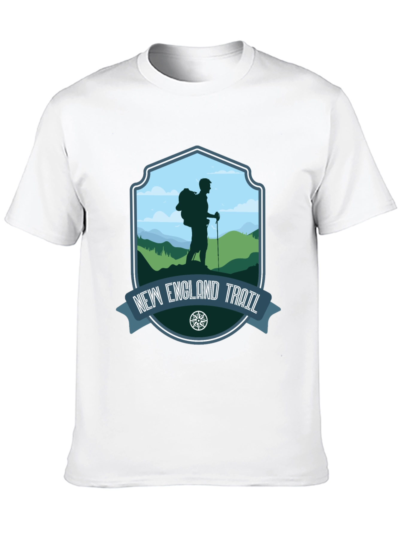 Camiseta New England Trail para Aventura al Aire Libre