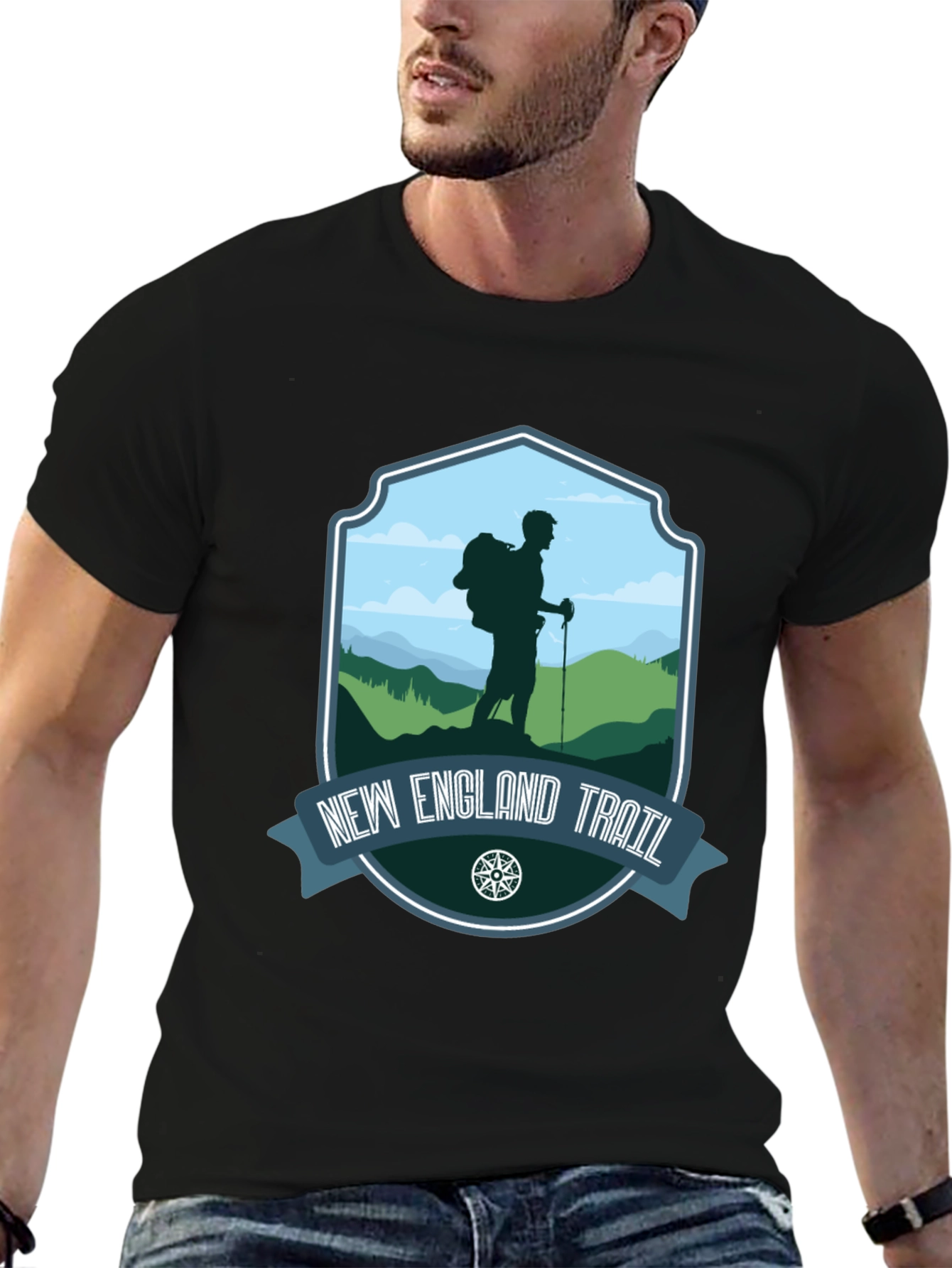 Camiseta New England Trail para Aventura al Aire Libre