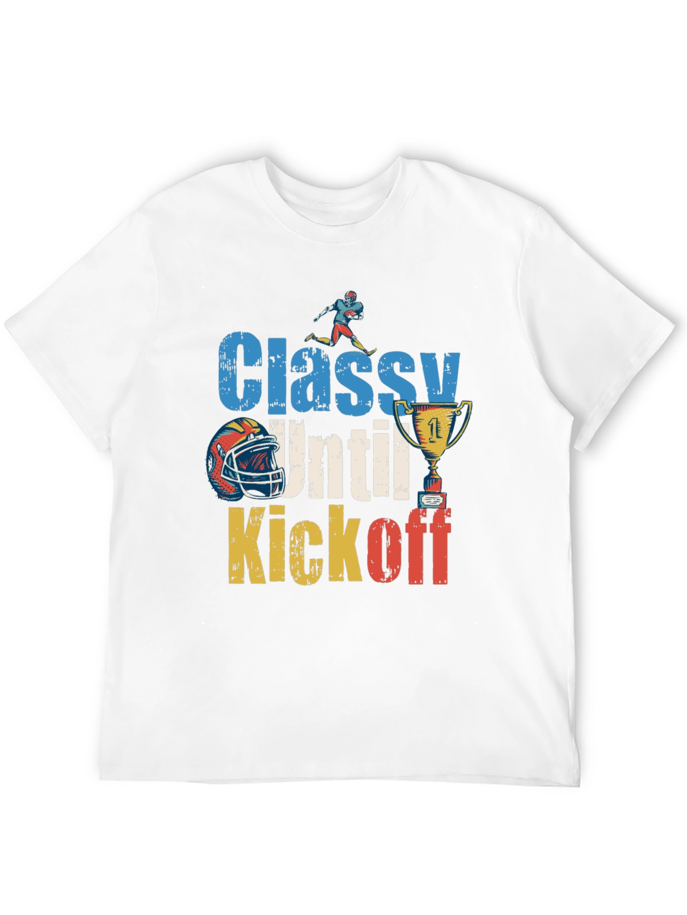 Camiseta Divertida Fútbol Americano - Classy Until Kickoff