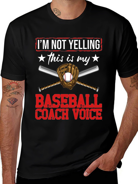 Camiseta Voz de Entrenador de Béisbol