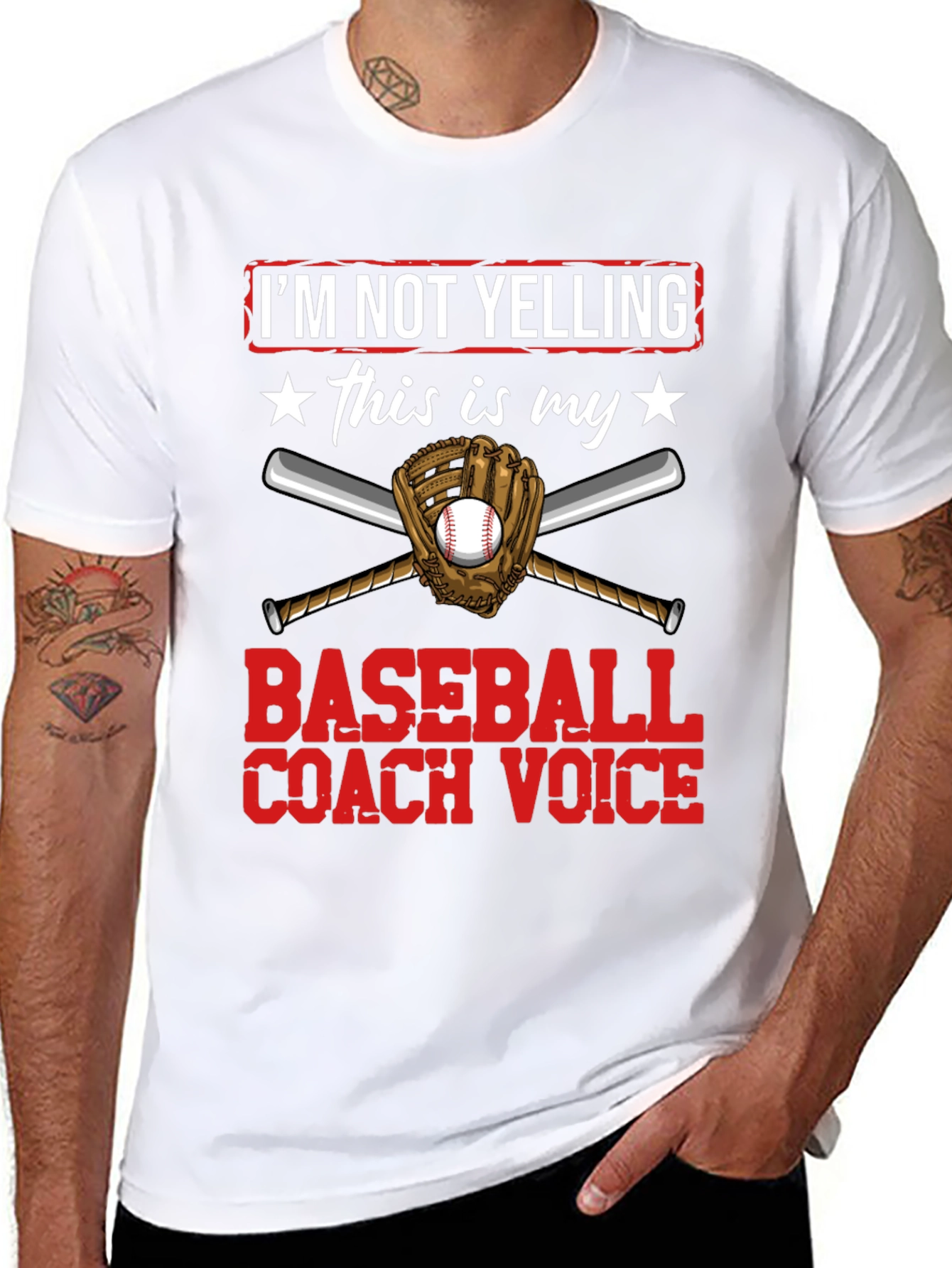 Camiseta Voz de Entrenador de Béisbol