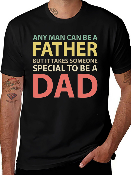 Camiseta Negra Padre Especial para Hombre