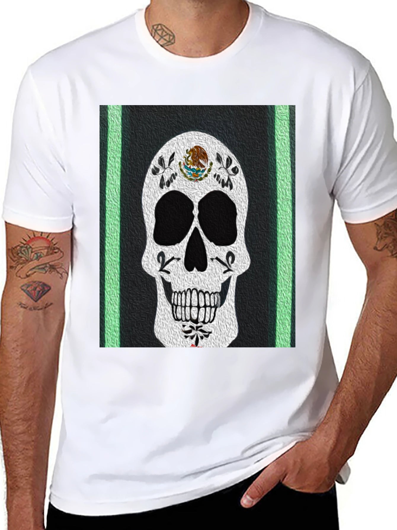 Playera Calavera Mexicana - Estilo y Tradición!