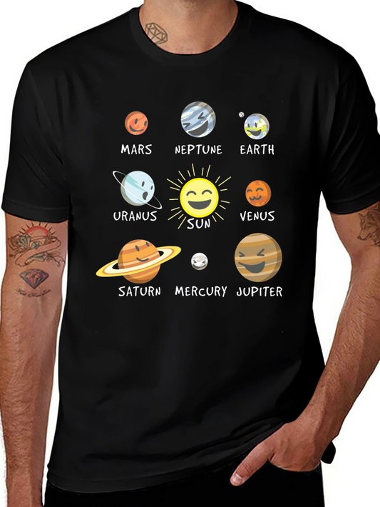 Camiseta Sistema Solar para Hombre