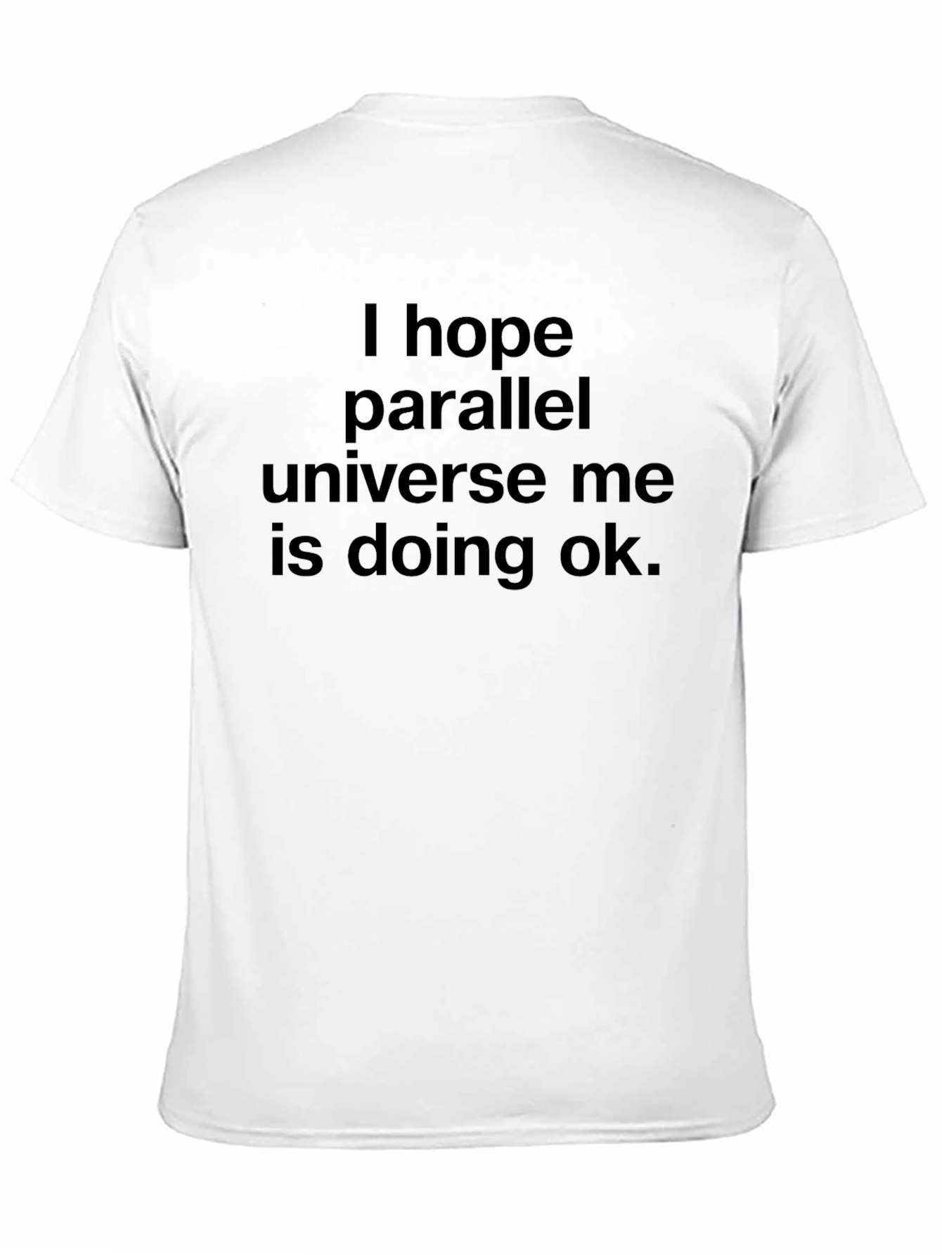 Camiseta Negra: Universo Paralelo