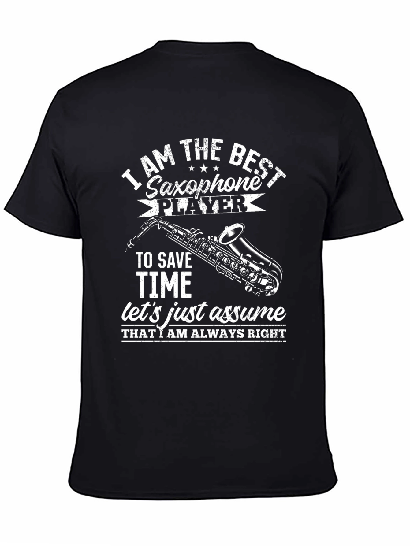 Camiseta Negra: El Mejor Saxofonista