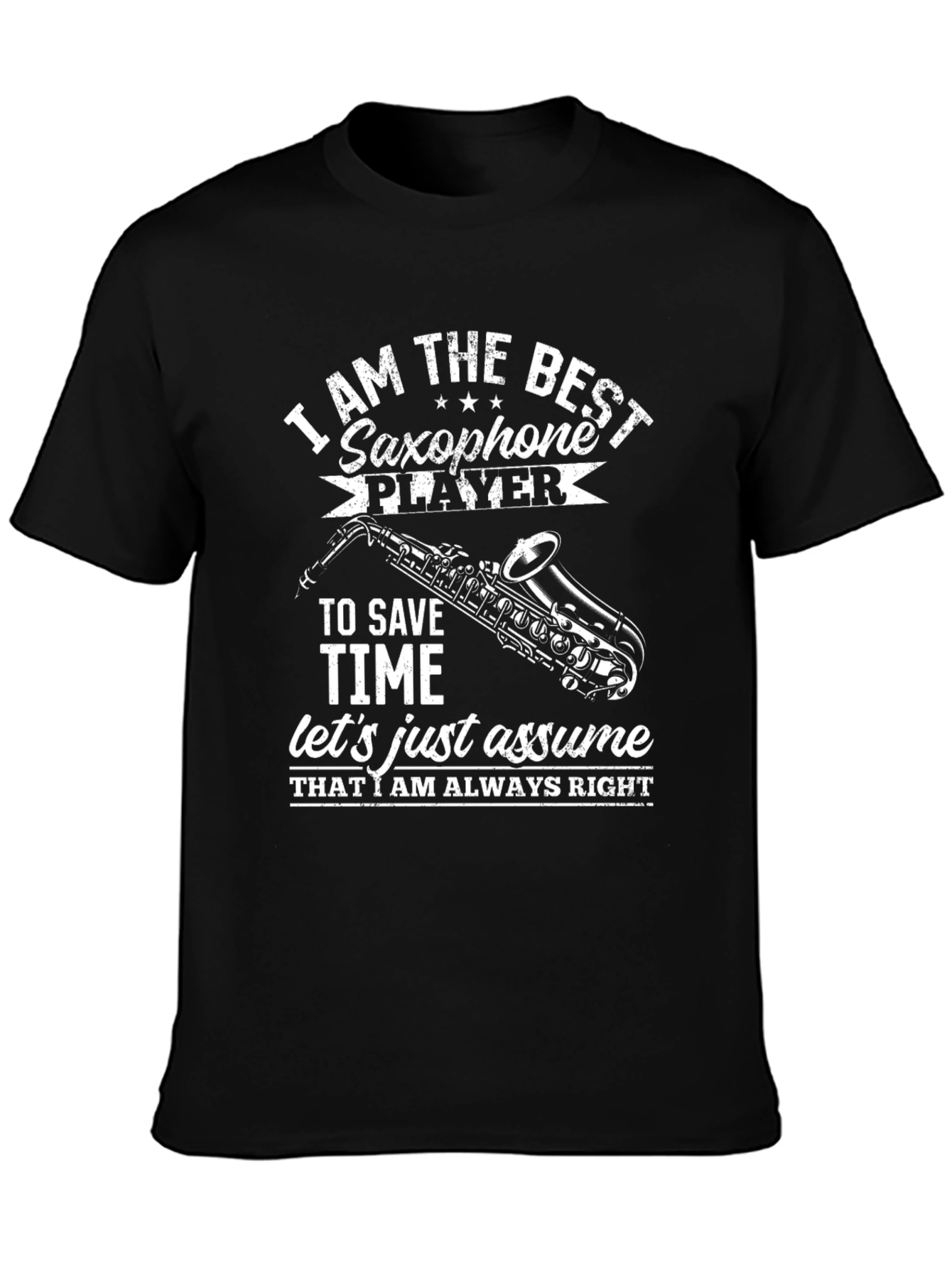 Camiseta Negra: El Mejor Saxofonista