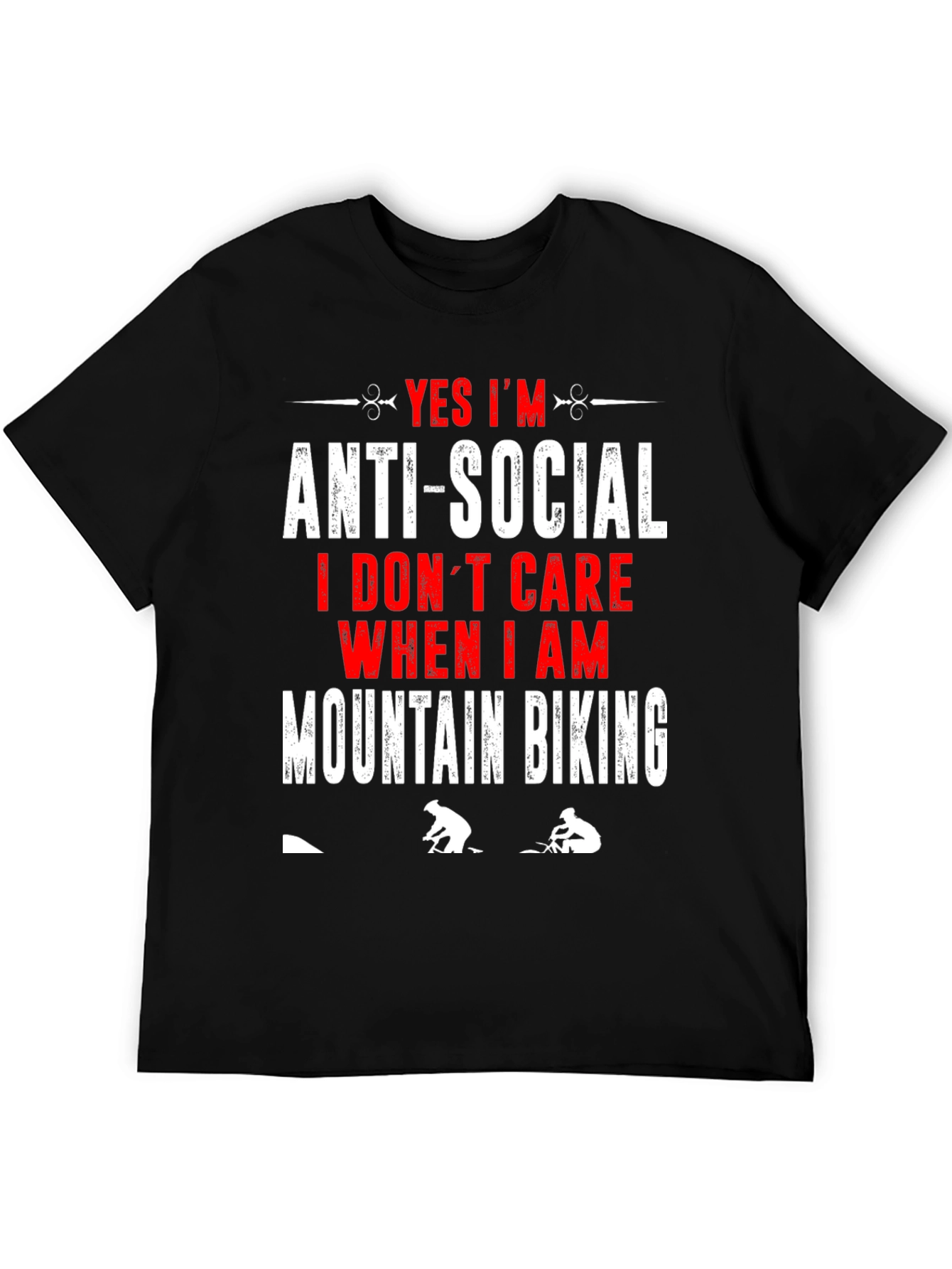 Camiseta Negra Anti-Social Mountain Biking