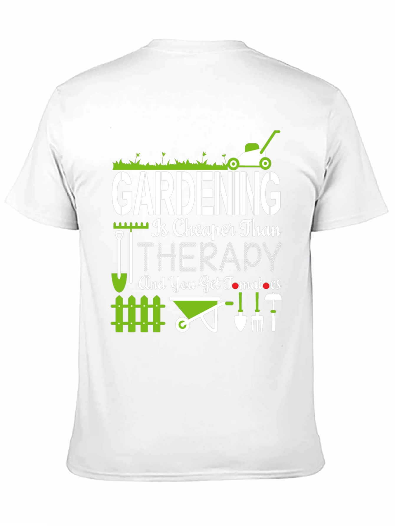 Camiseta La Jardinería es Más Barata que la Terapia