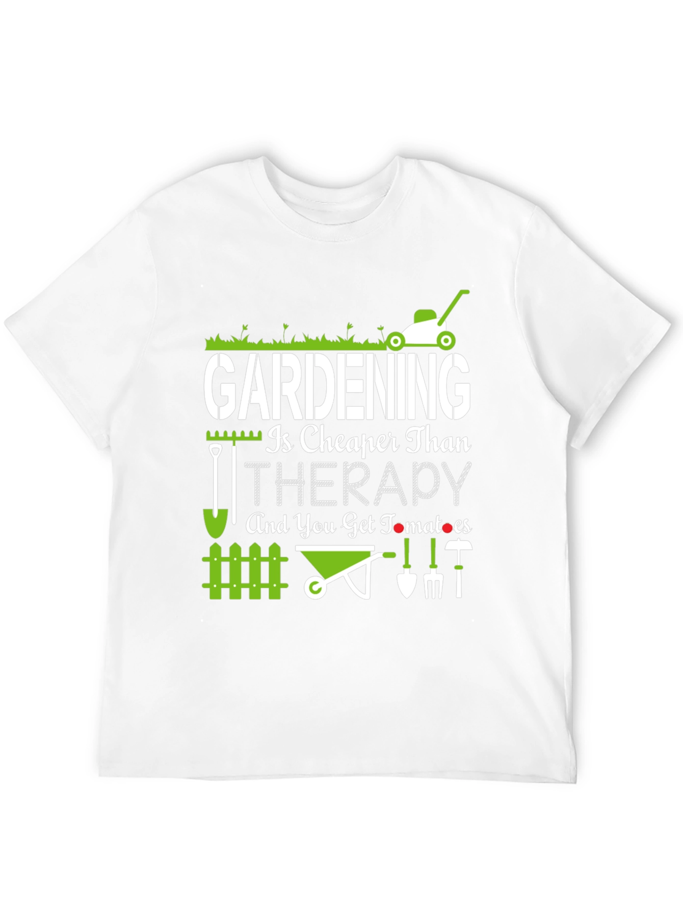 Camiseta La Jardinería es Más Barata que la Terapia