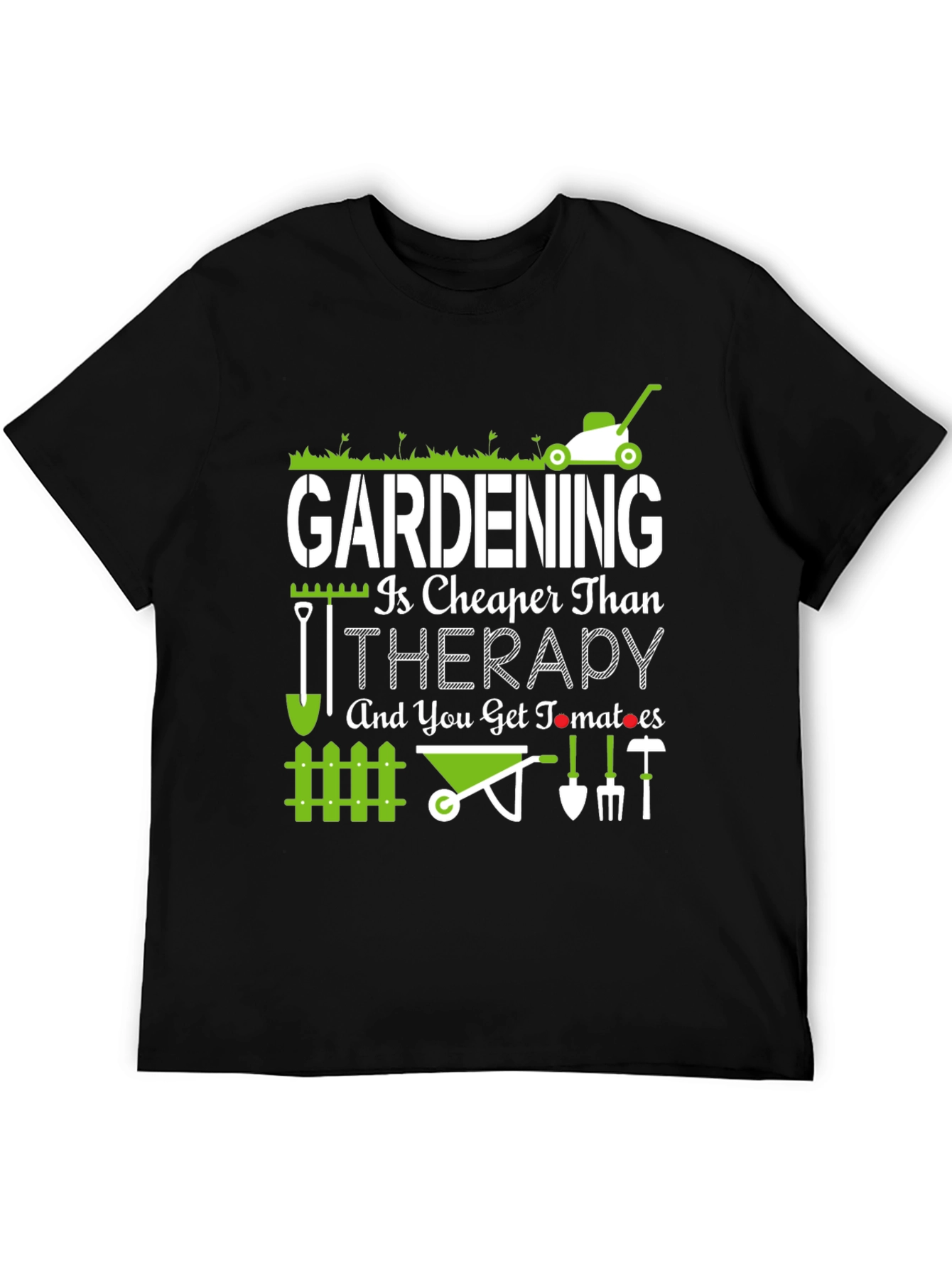 Camiseta La Jardinería es Más Barata que la Terapia