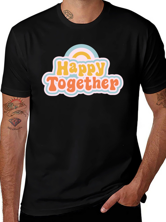 Camiseta Negra Happy Together Retro