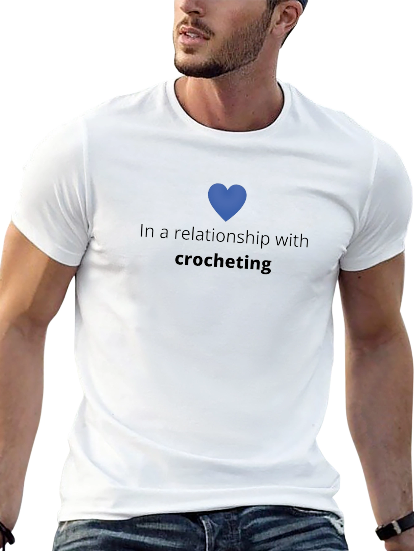 Camiseta Negra Amor al Crochet