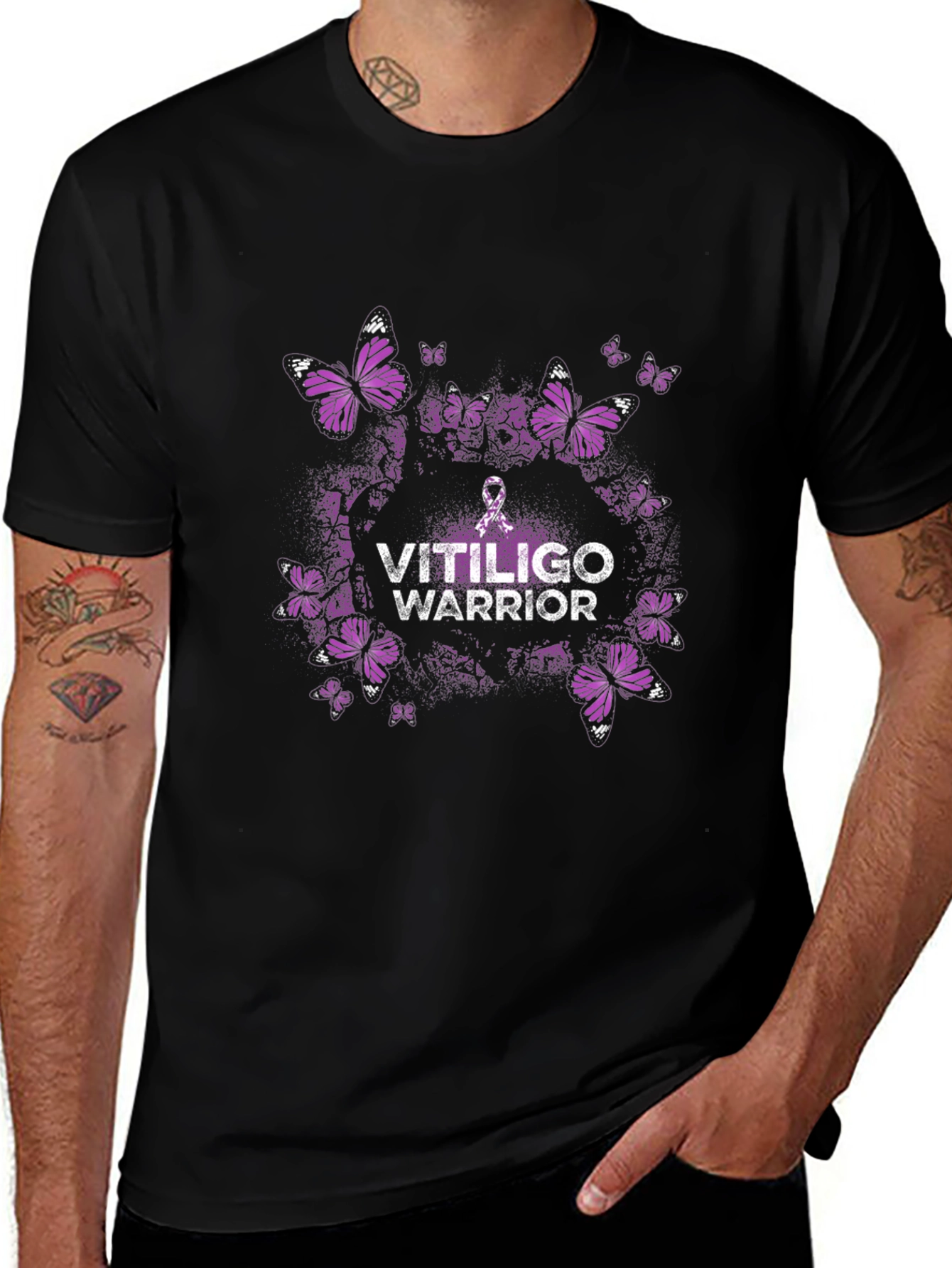 Camiseta Guerrero Vitiligo - Conciencia y Estilo
