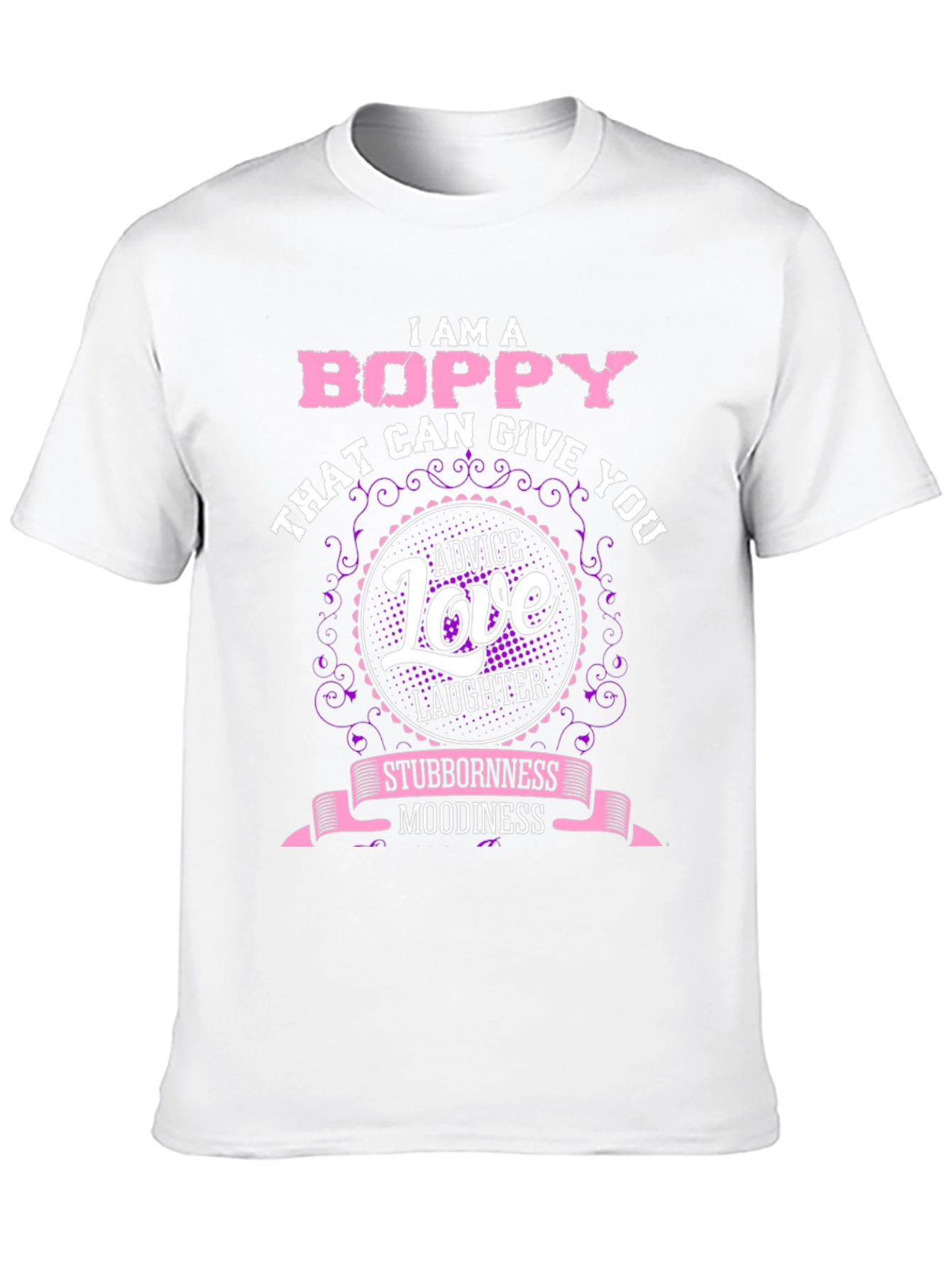 Camiseta Negra Boppy: Consejos Amor y Risas