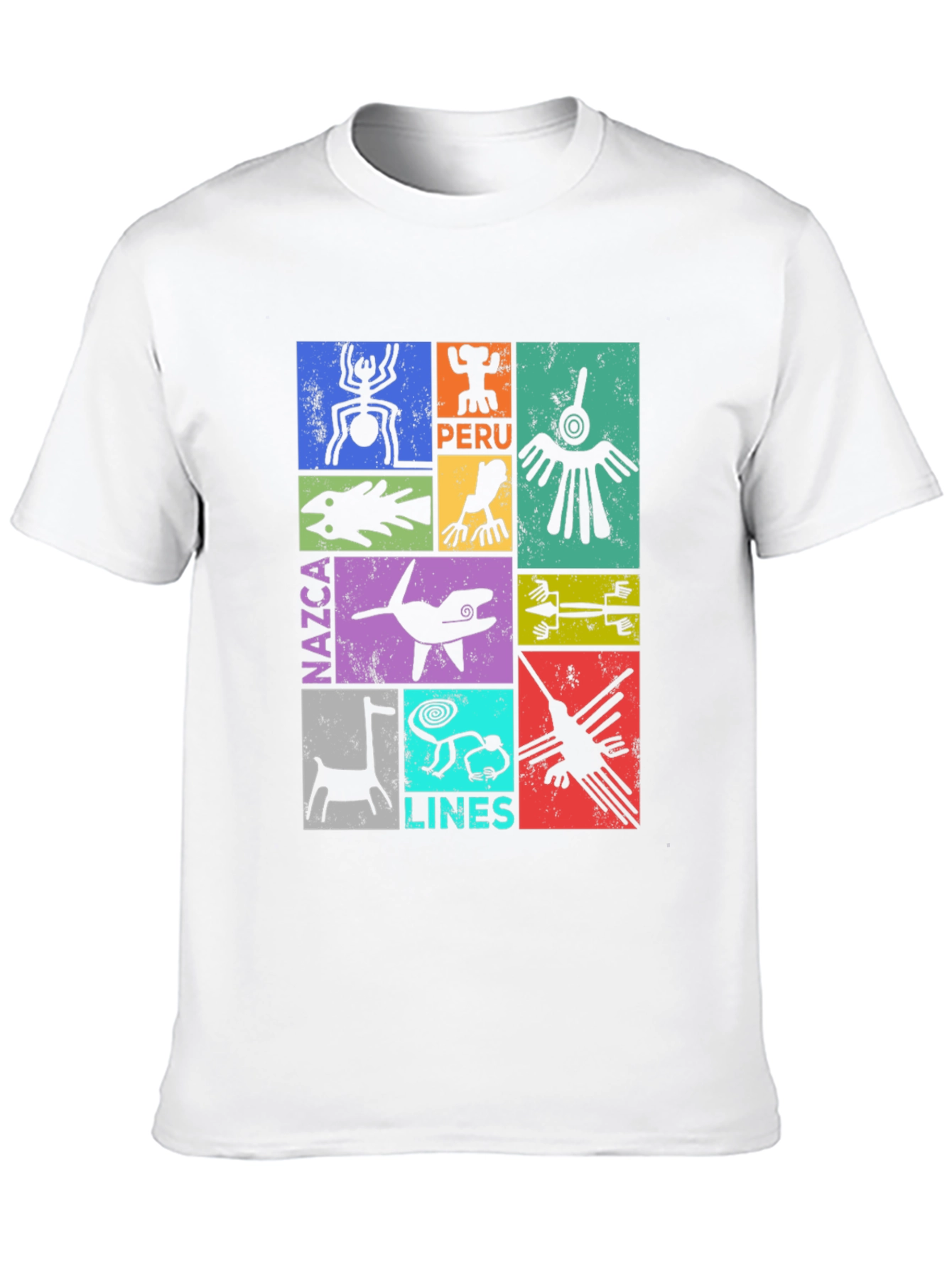 Camiseta Hombre Diseño Nazca Lines Perú