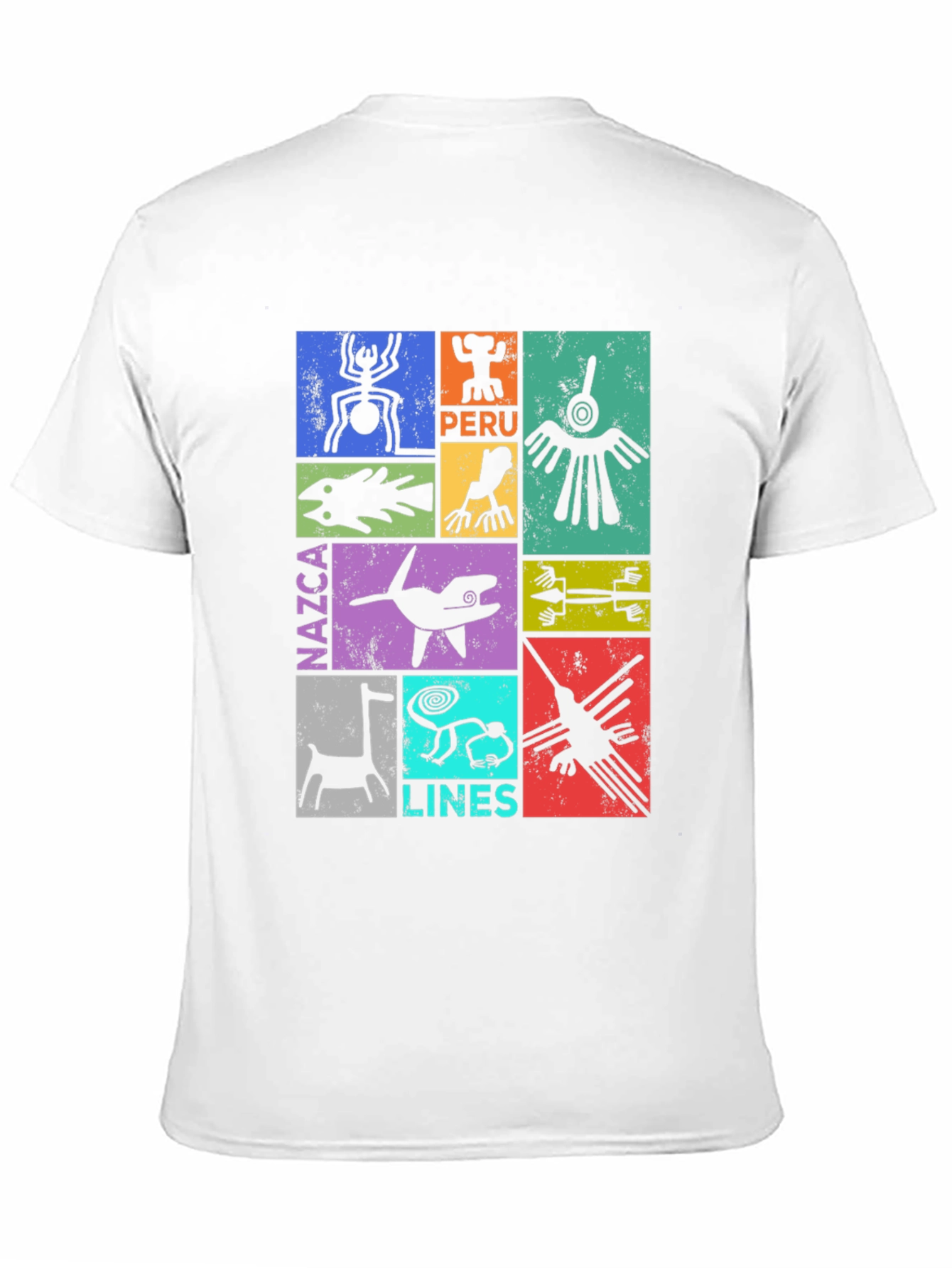 Camiseta Hombre Diseño Nazca Lines Perú