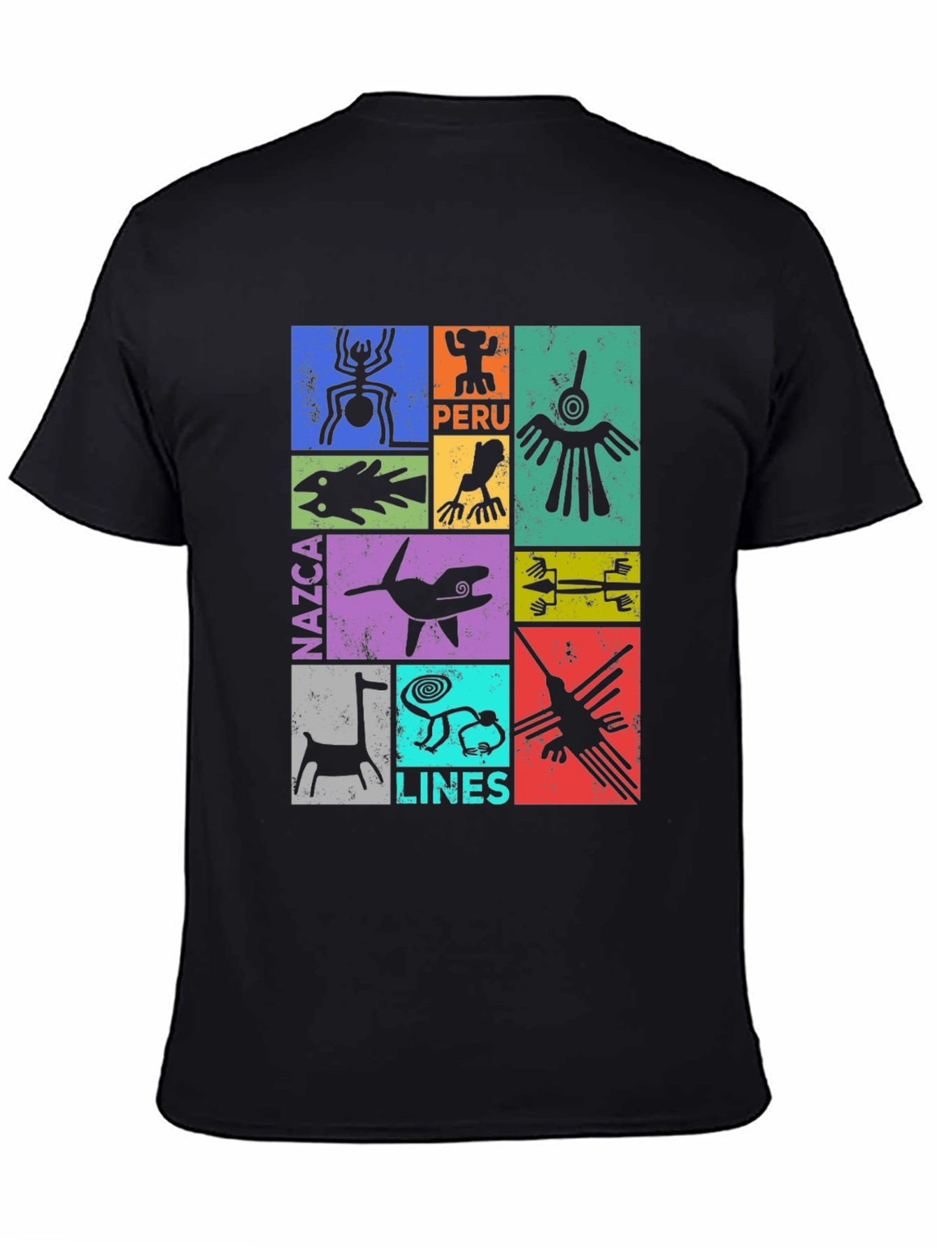 Camiseta Hombre Diseño Nazca Lines Perú