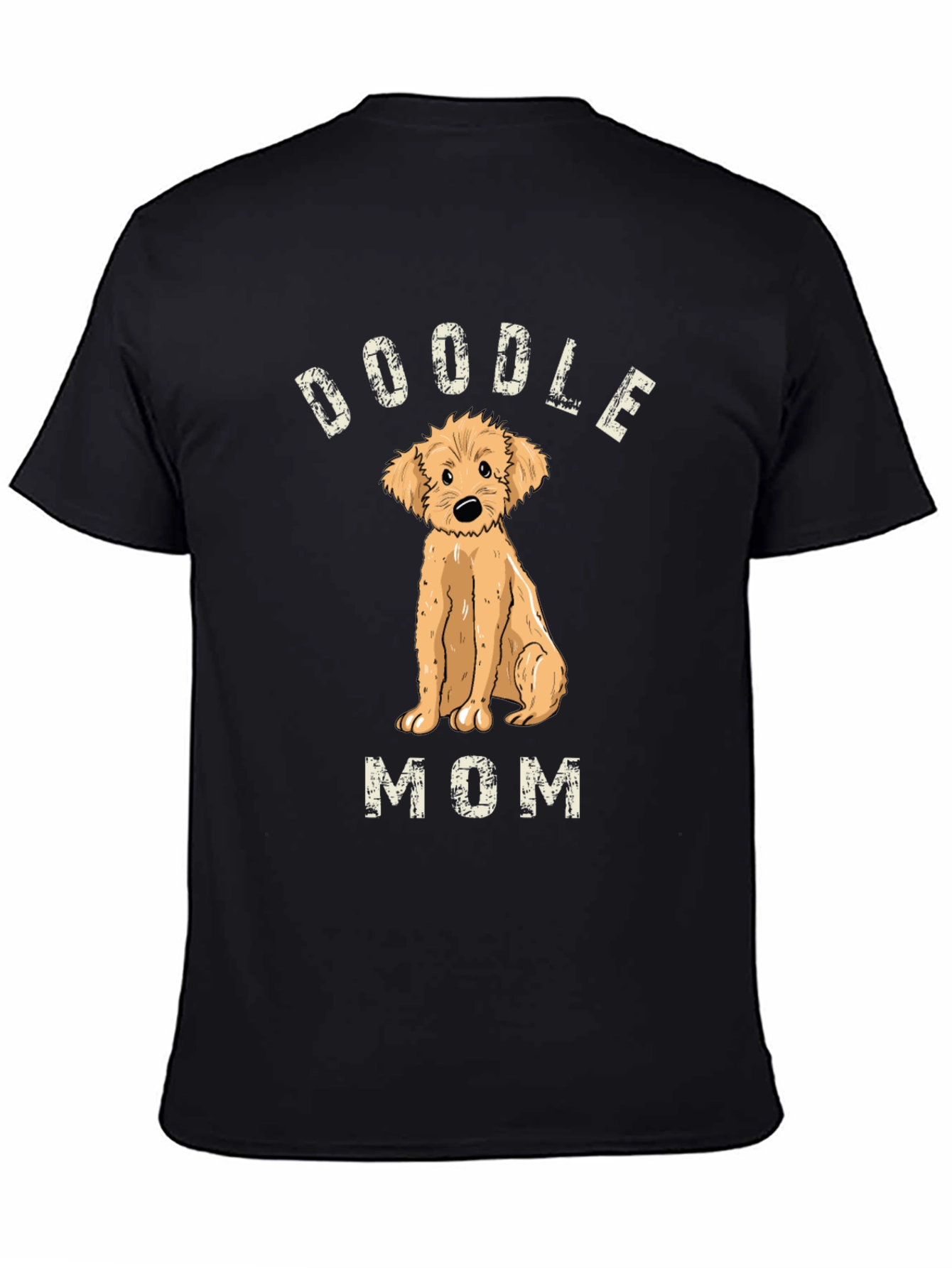 Camiseta Doodle Mom Negra Unisex