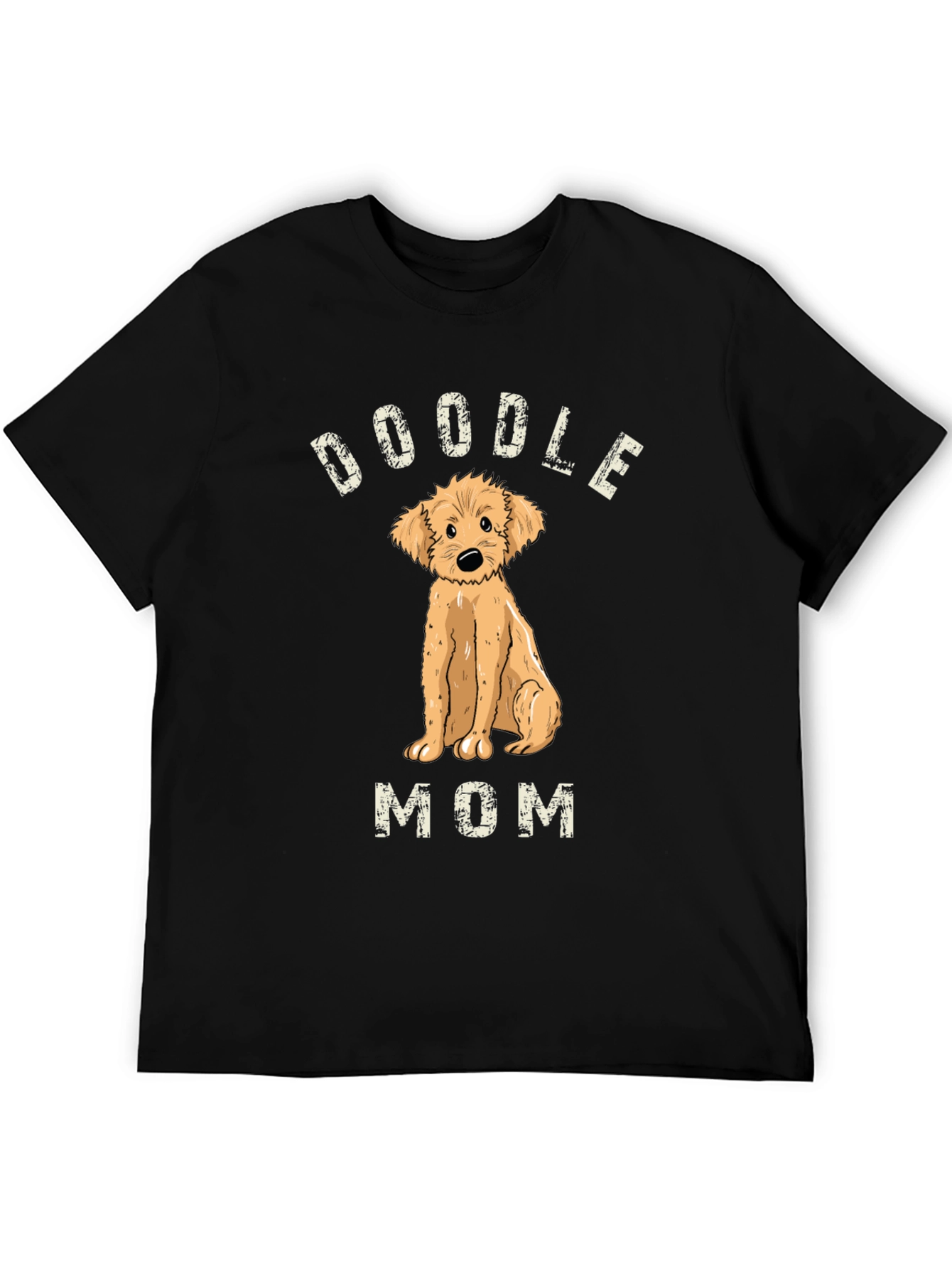 Camiseta Doodle Mom Negra Unisex