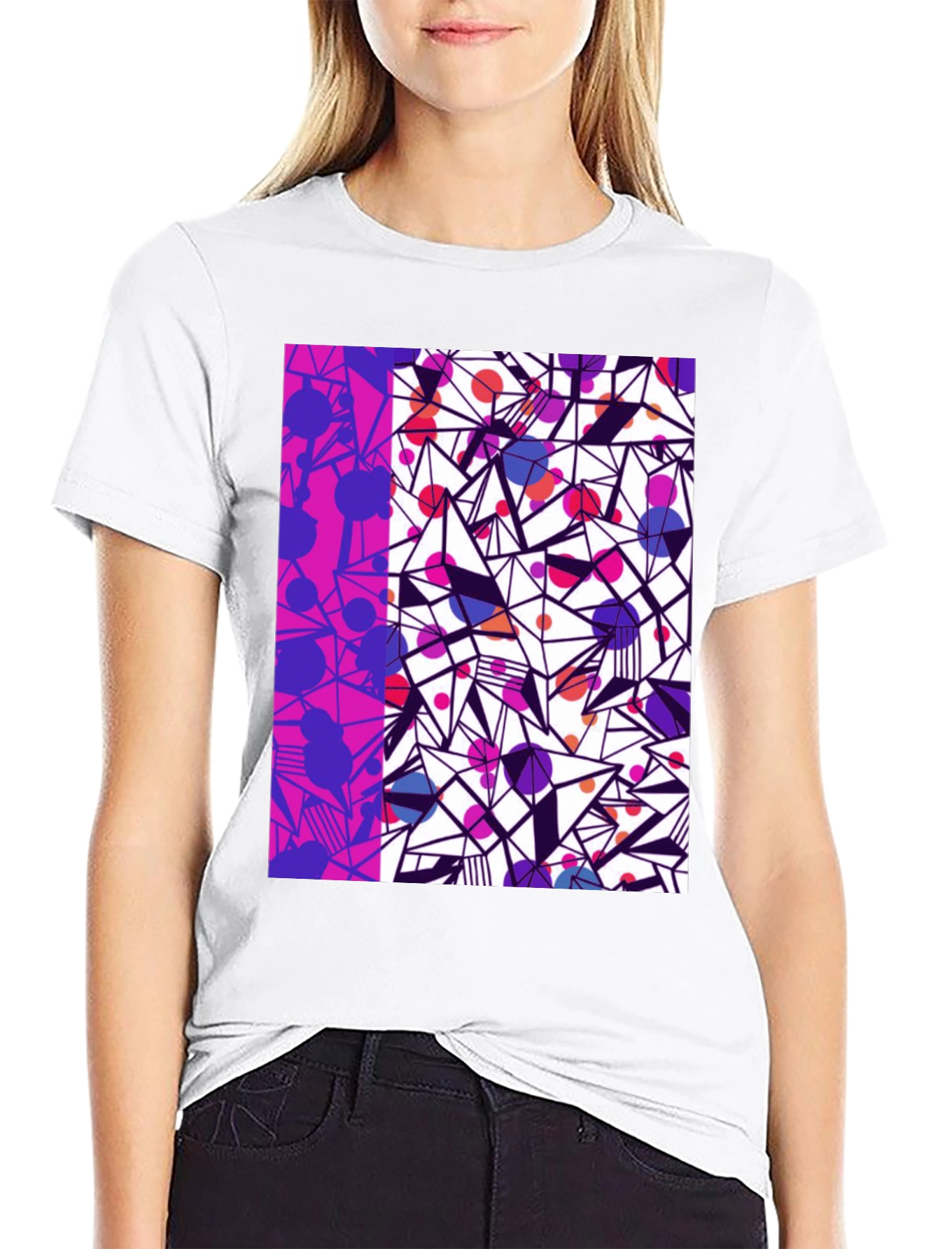 Camiseta Hombre Diseño Geométrico Moderno