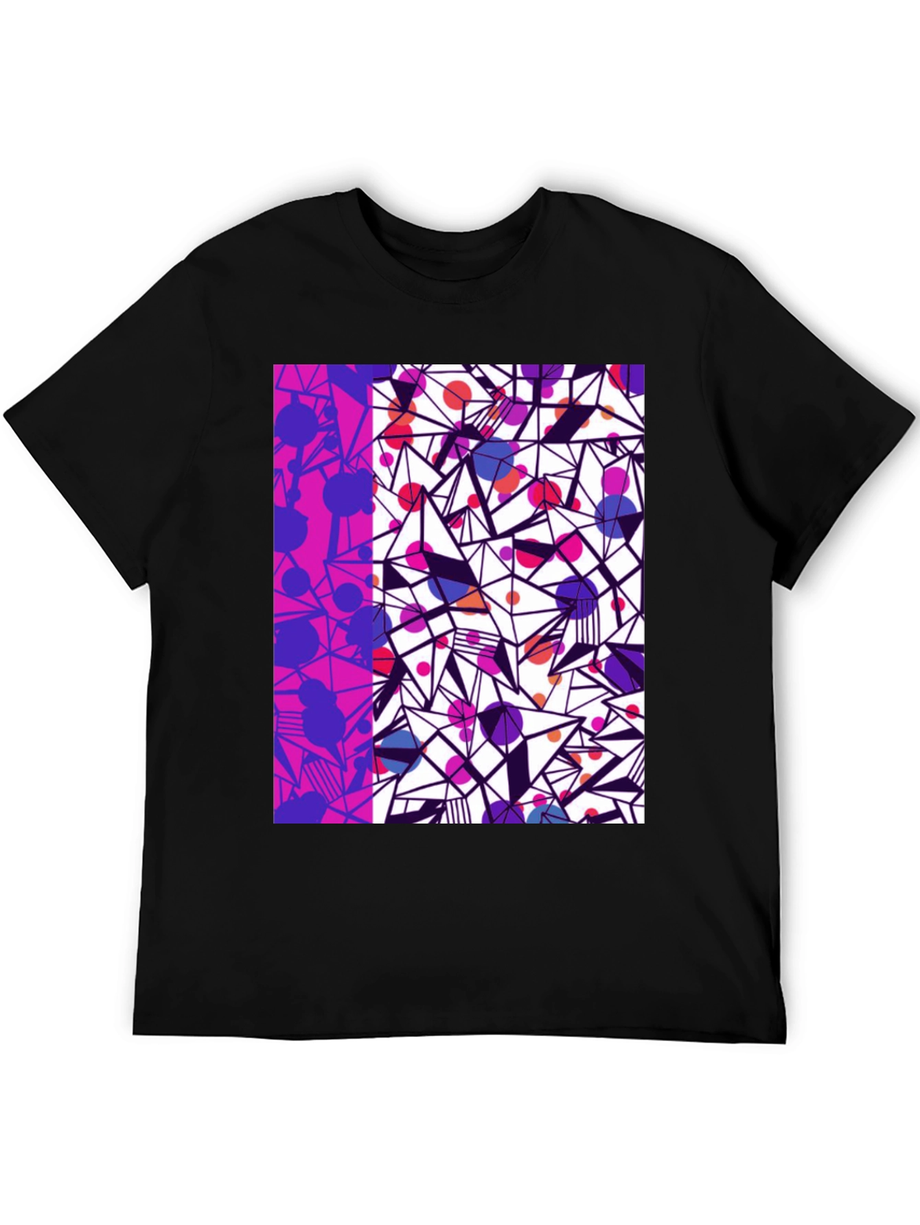 Camiseta Hombre Diseño Geométrico Moderno