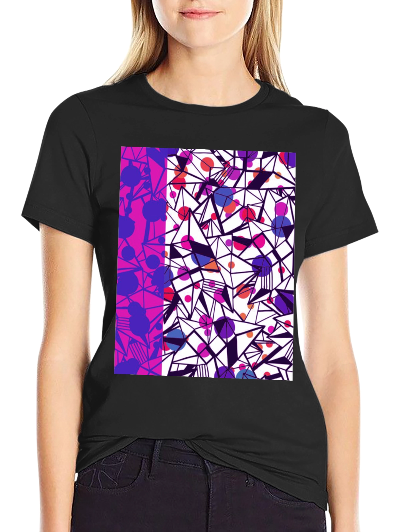 Camiseta Hombre Diseño Geométrico Moderno