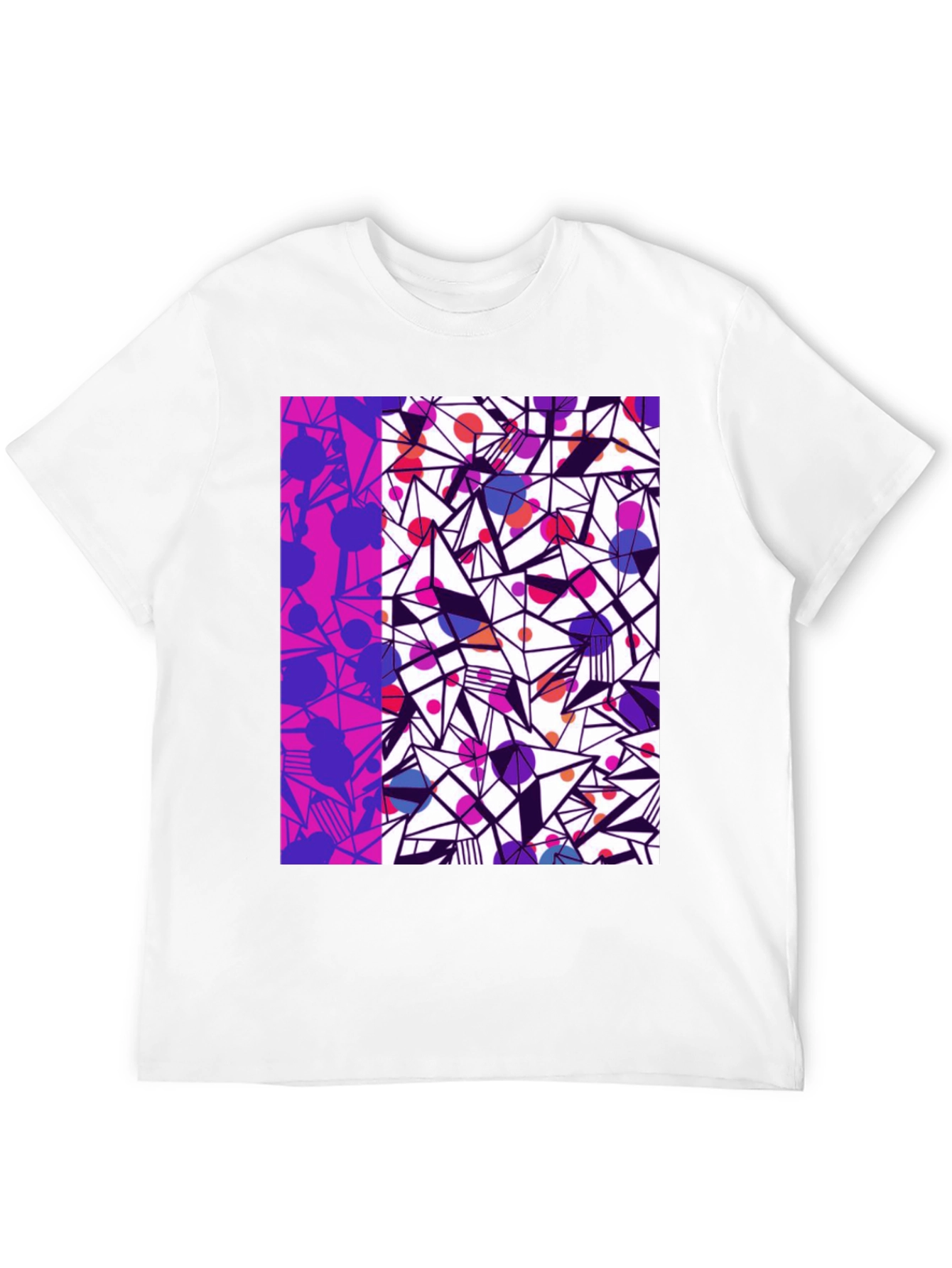 Camiseta Hombre Diseño Geométrico Moderno