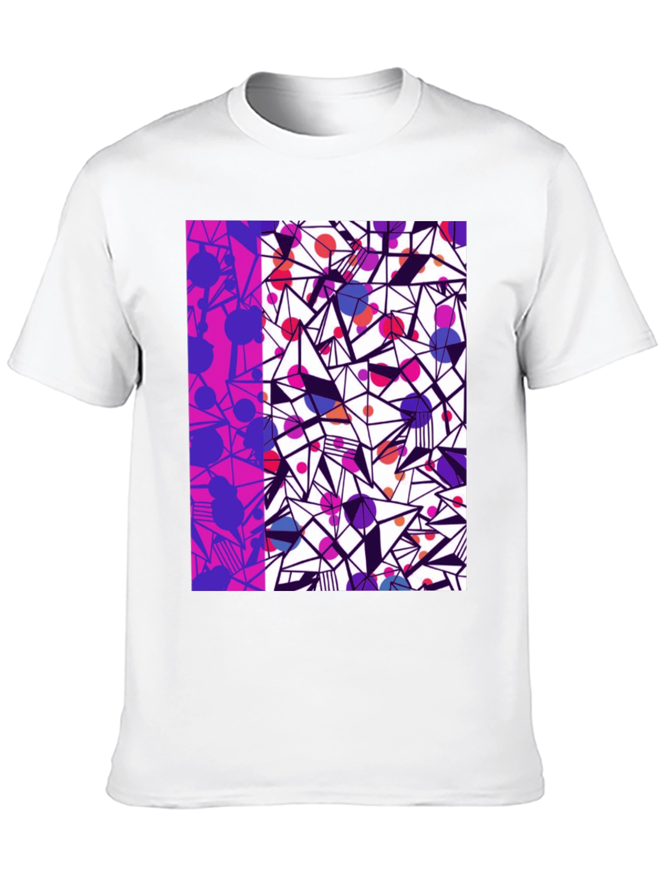 Camiseta Hombre Diseño Geométrico Moderno