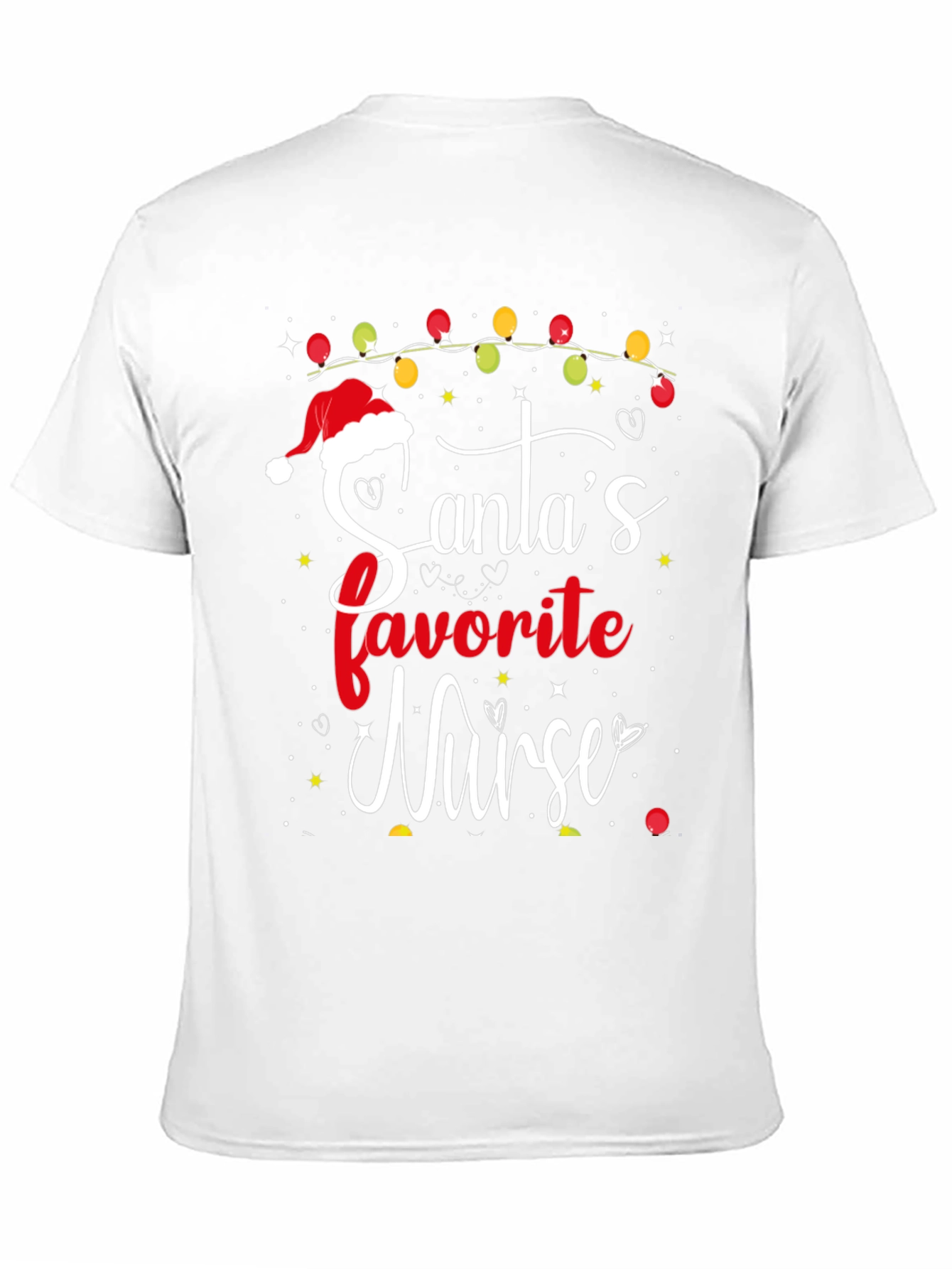 Camiseta Navideña Enfermera Favorita de Santa