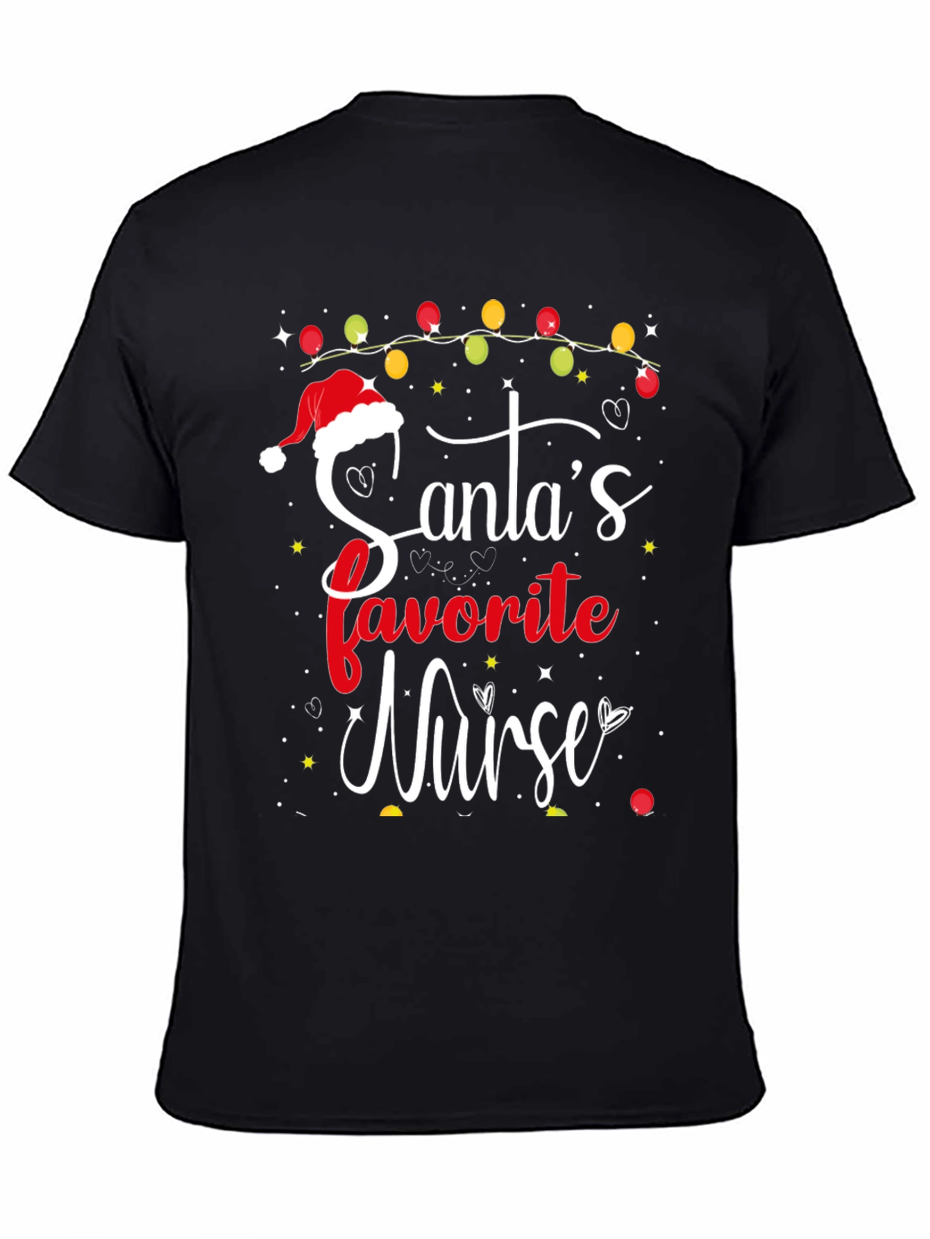 Camiseta Navideña Enfermera Favorita de Santa
