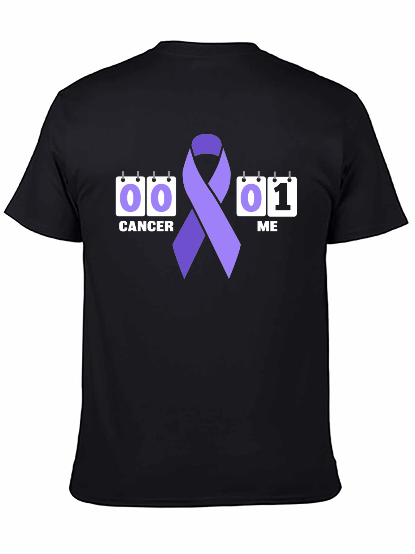 Camiseta Negra Lucha Contra el Cáncer: Esperanza y Apoyo