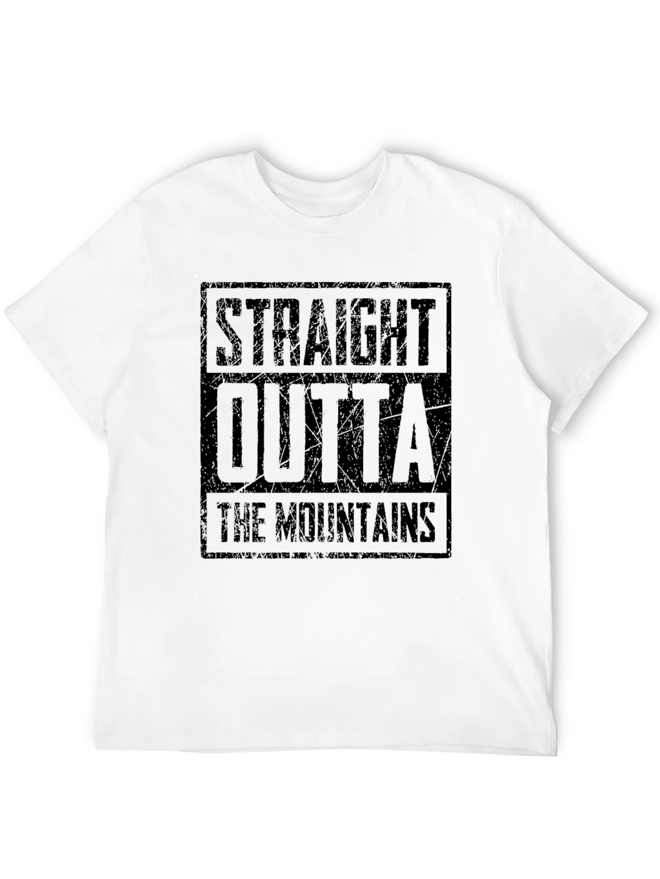 Camiseta Straight Outta The Mountains Negra