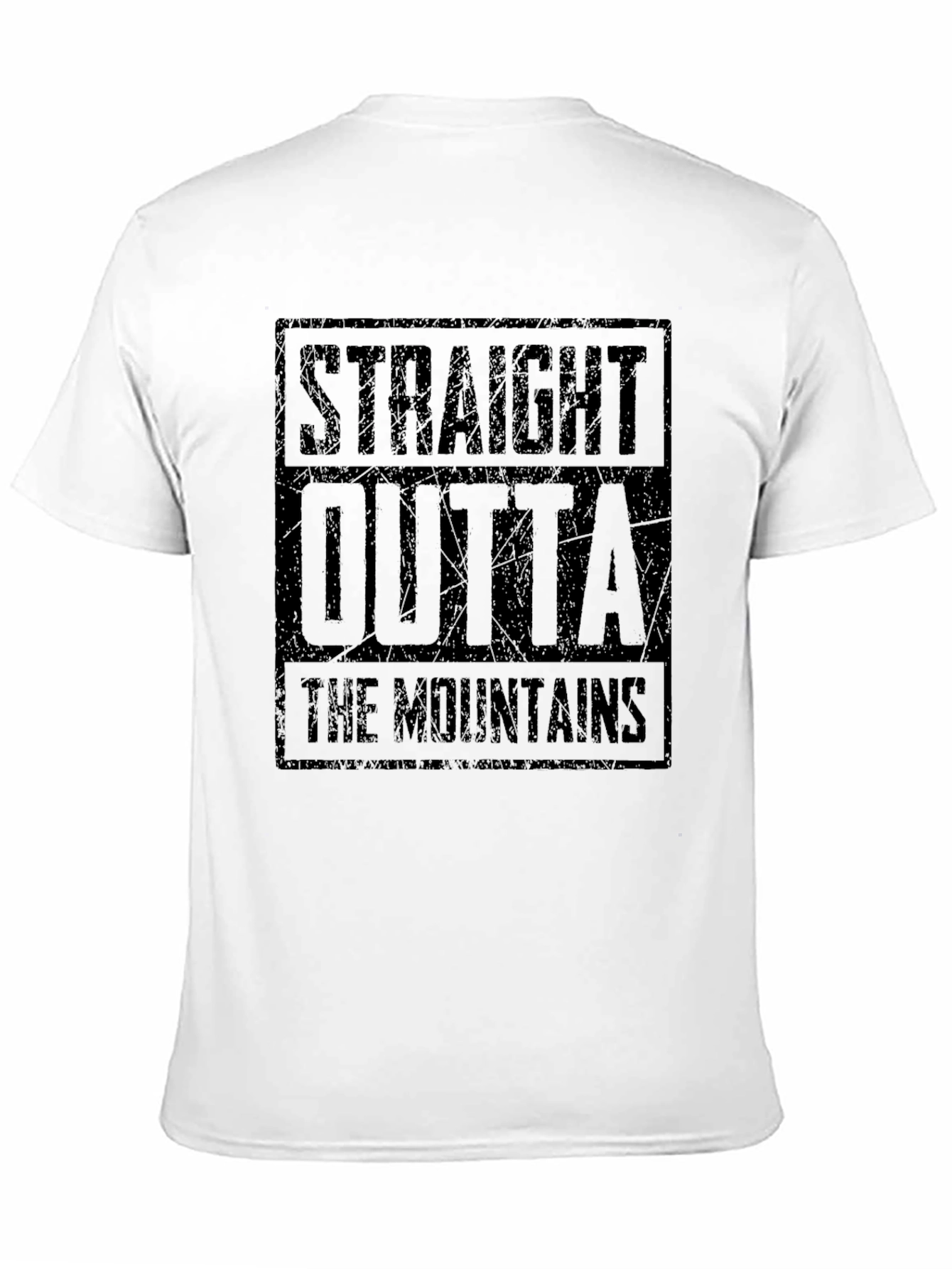 Camiseta Straight Outta The Mountains Negra