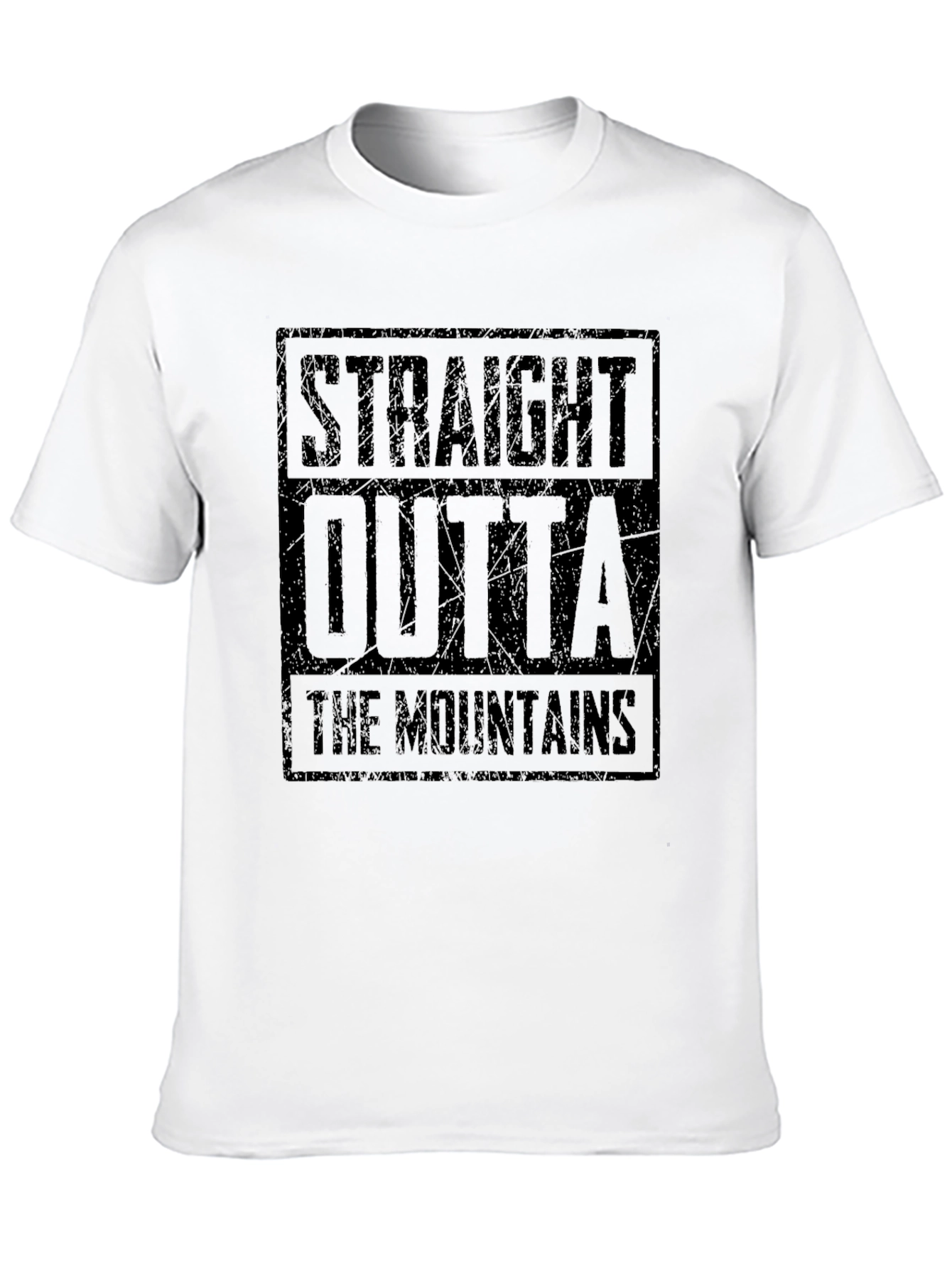 Camiseta Straight Outta The Mountains Negra