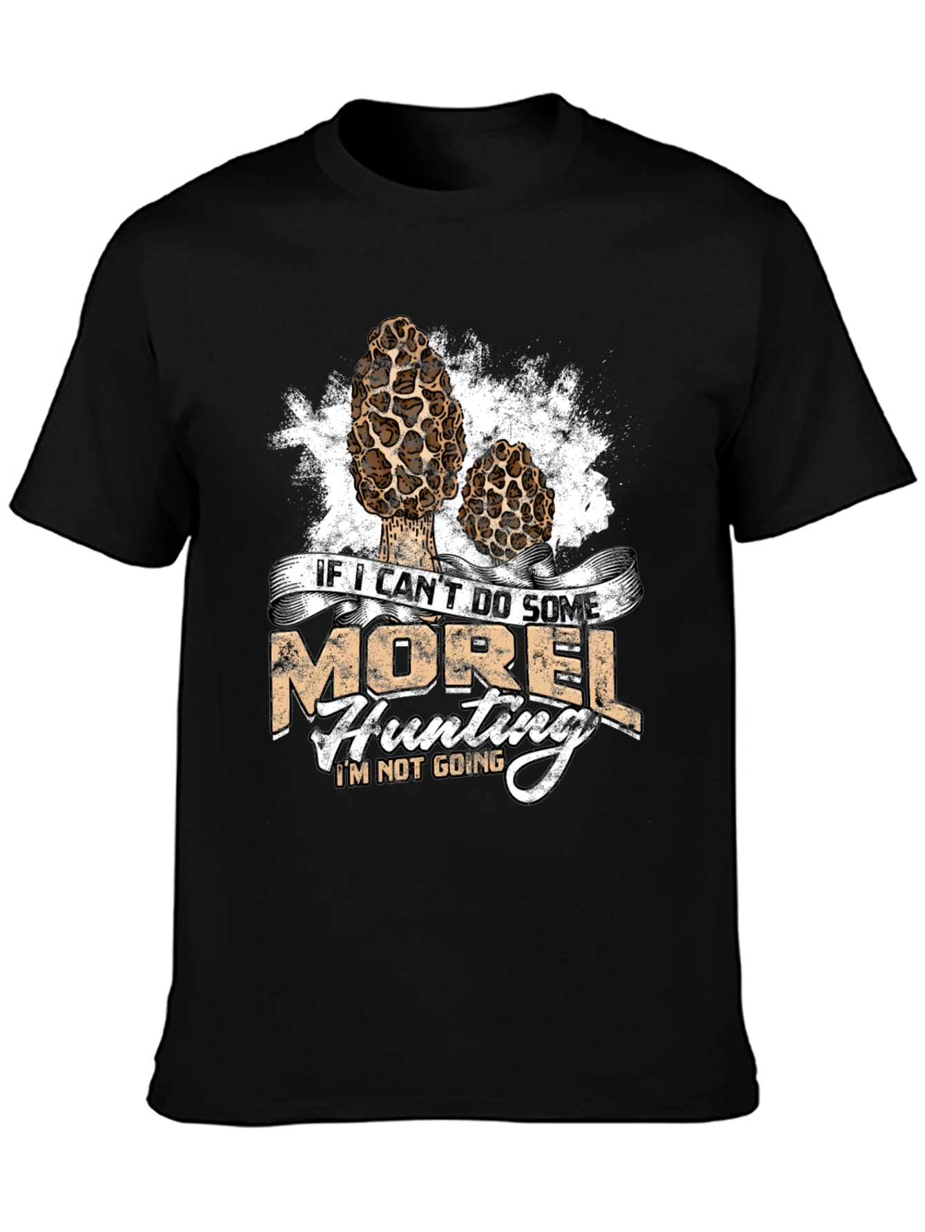 Camiseta Negra Cazador de Setas Morel
