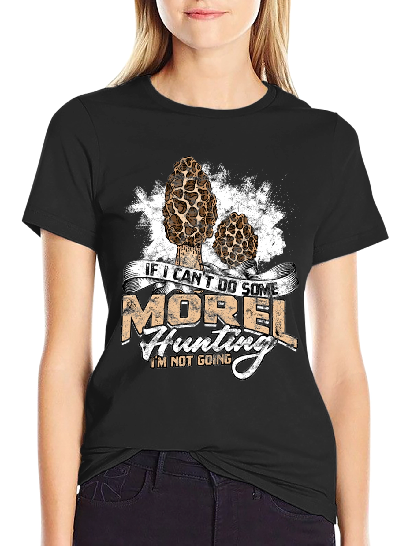 Camiseta Negra Cazador de Setas Morel