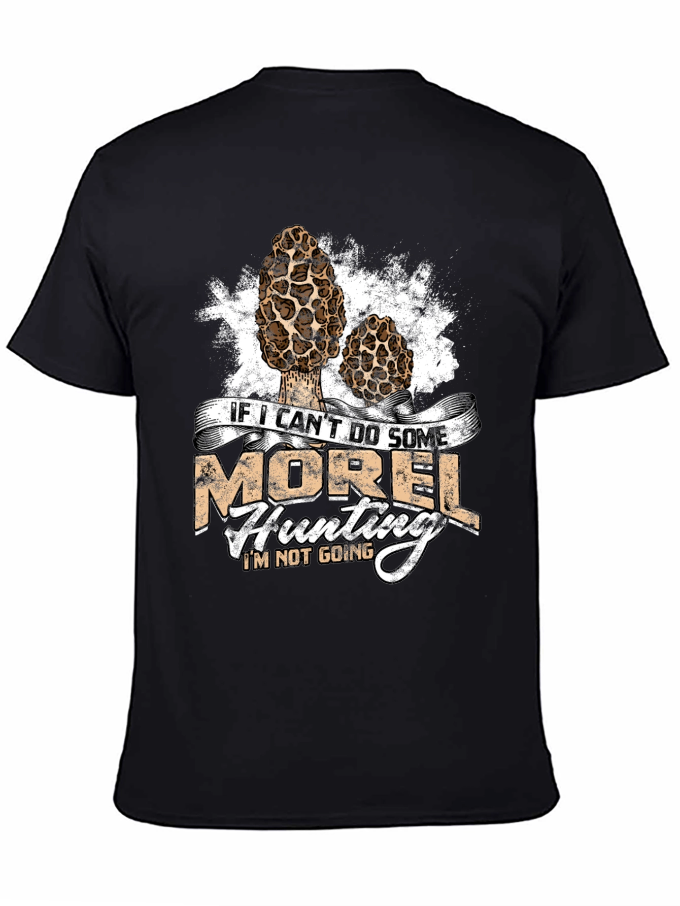 Camiseta Negra Cazador de Setas Morel