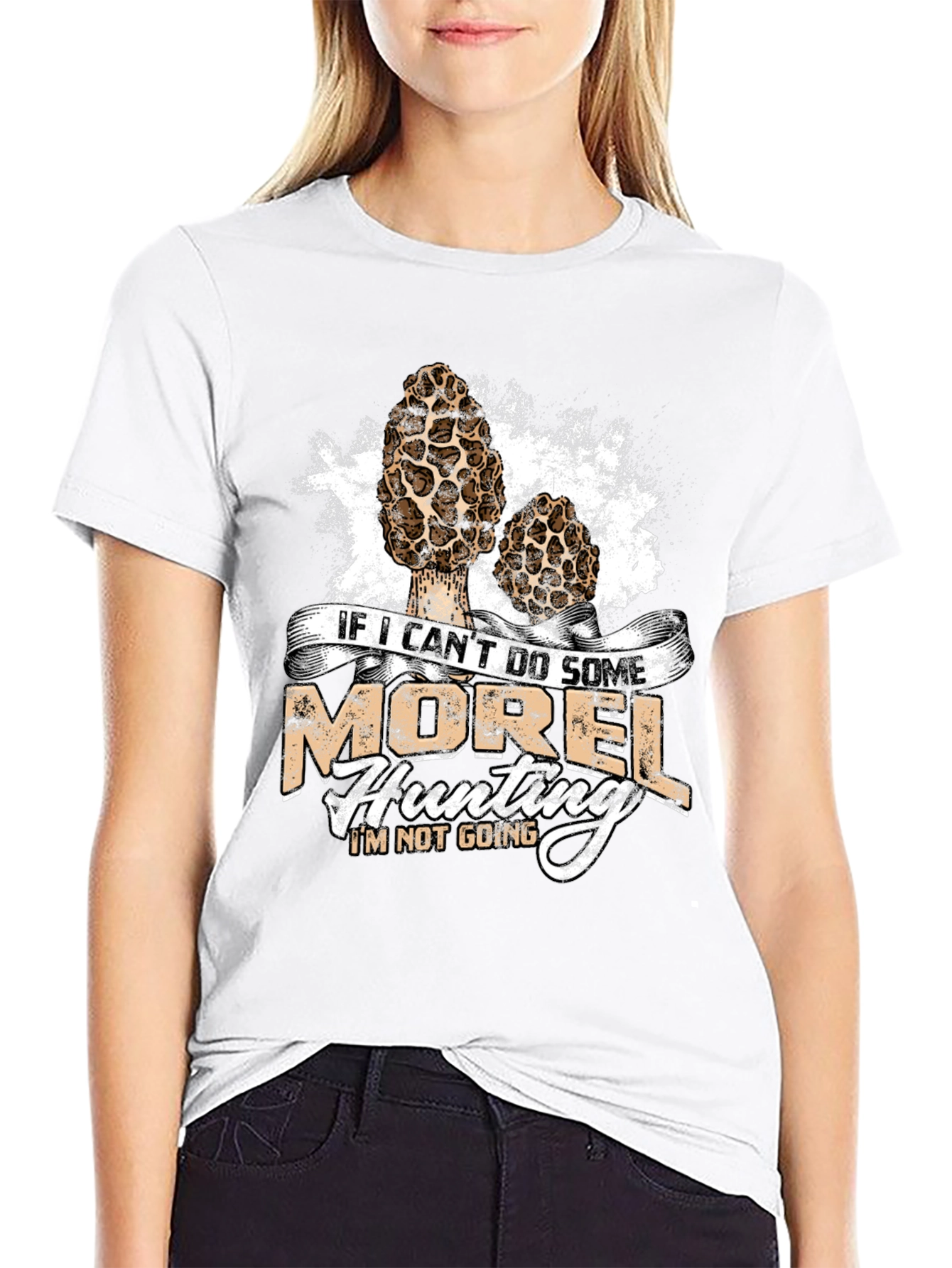 Camiseta Negra Cazador de Setas Morel