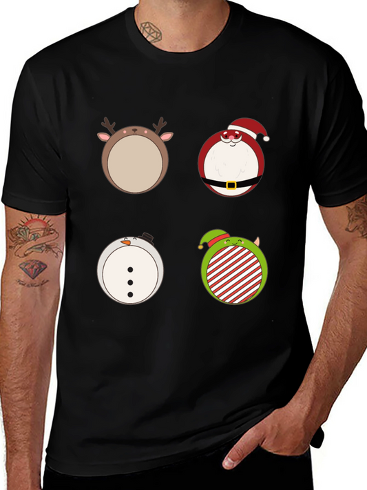 Camiseta Navideña con Adorables Dibujos