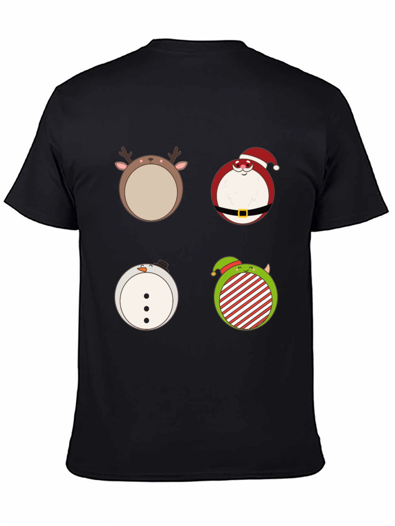 Camiseta Navideña con Adorables Dibujos
