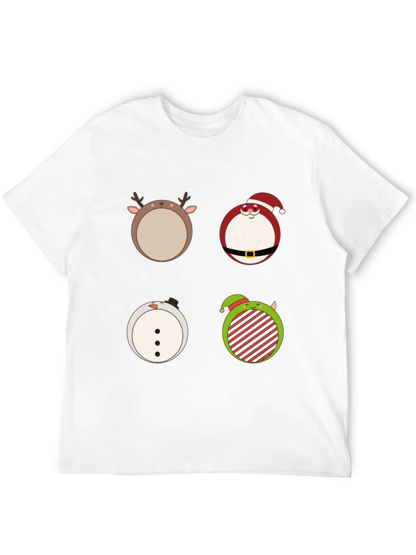 Camiseta Navideña con Adorables Dibujos