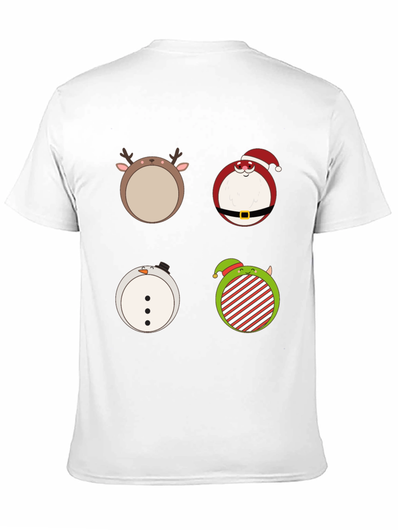 Camiseta Navideña con Adorables Dibujos