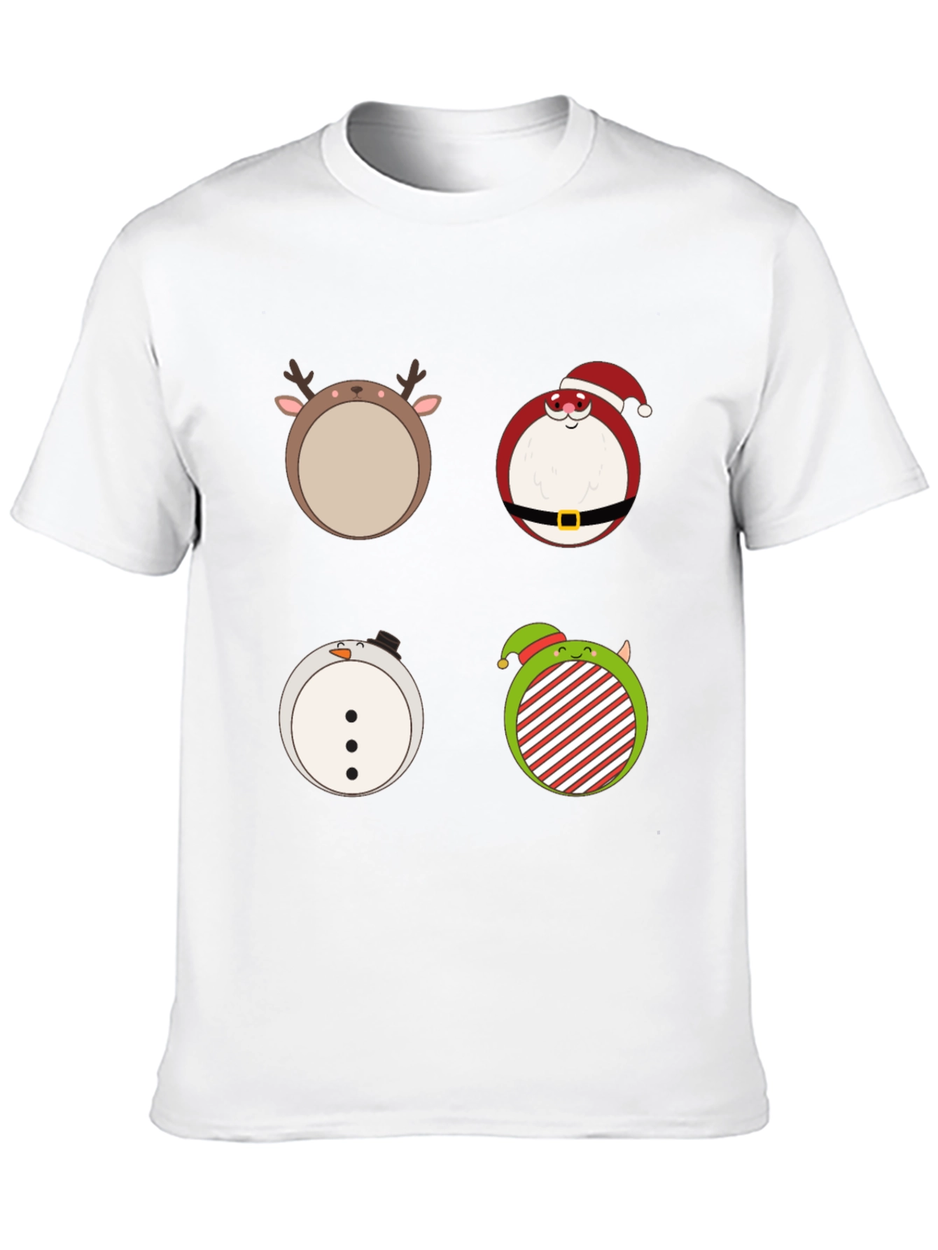 Camiseta Navideña con Adorables Dibujos